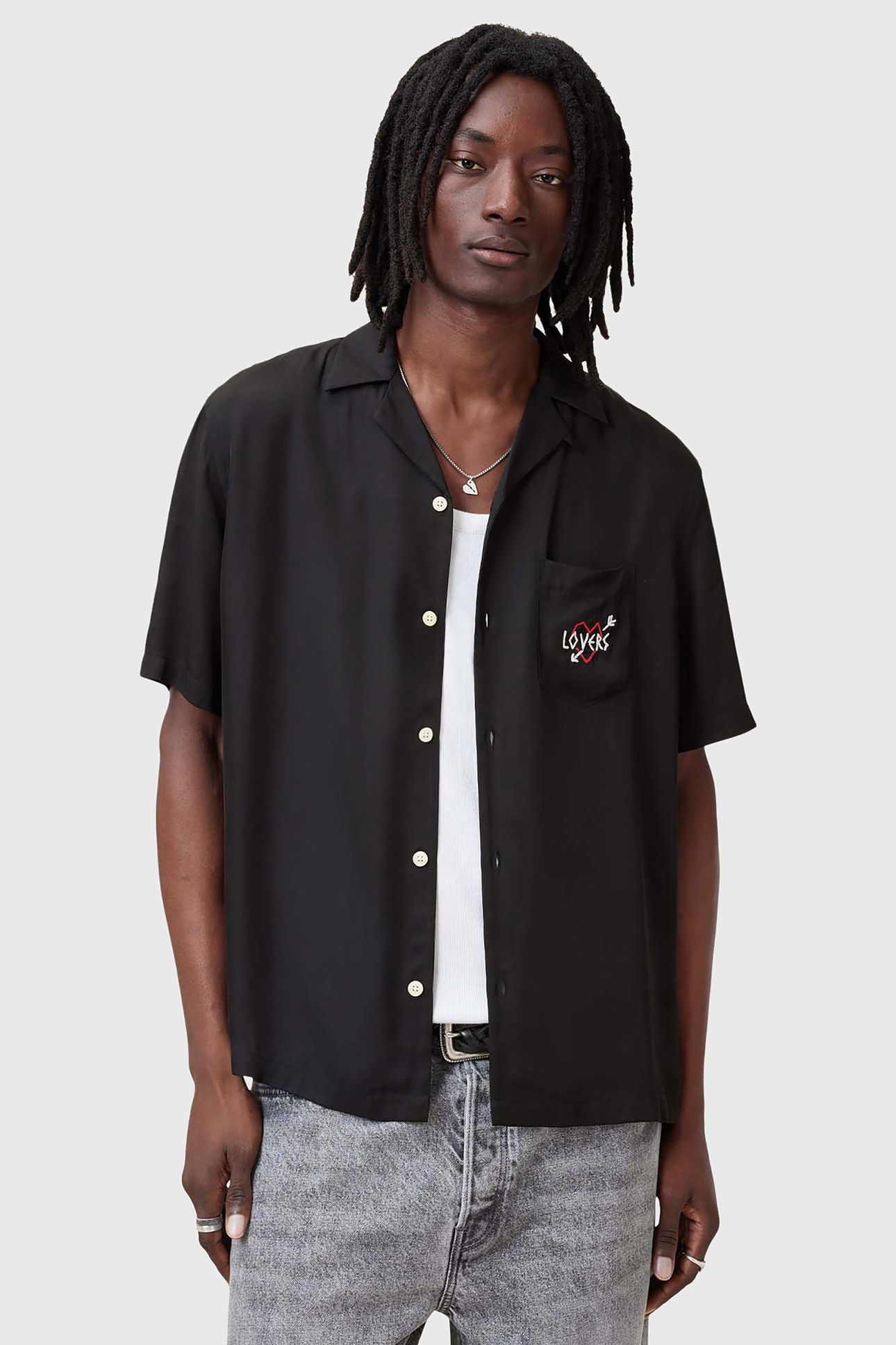 LOVERS SS SHIRT JET BLACK 6