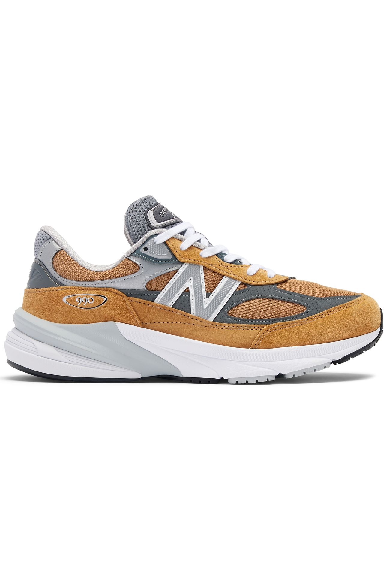 U990TN6 MADE IN USA SNEAKERS IN ORANGE AND GREY 1