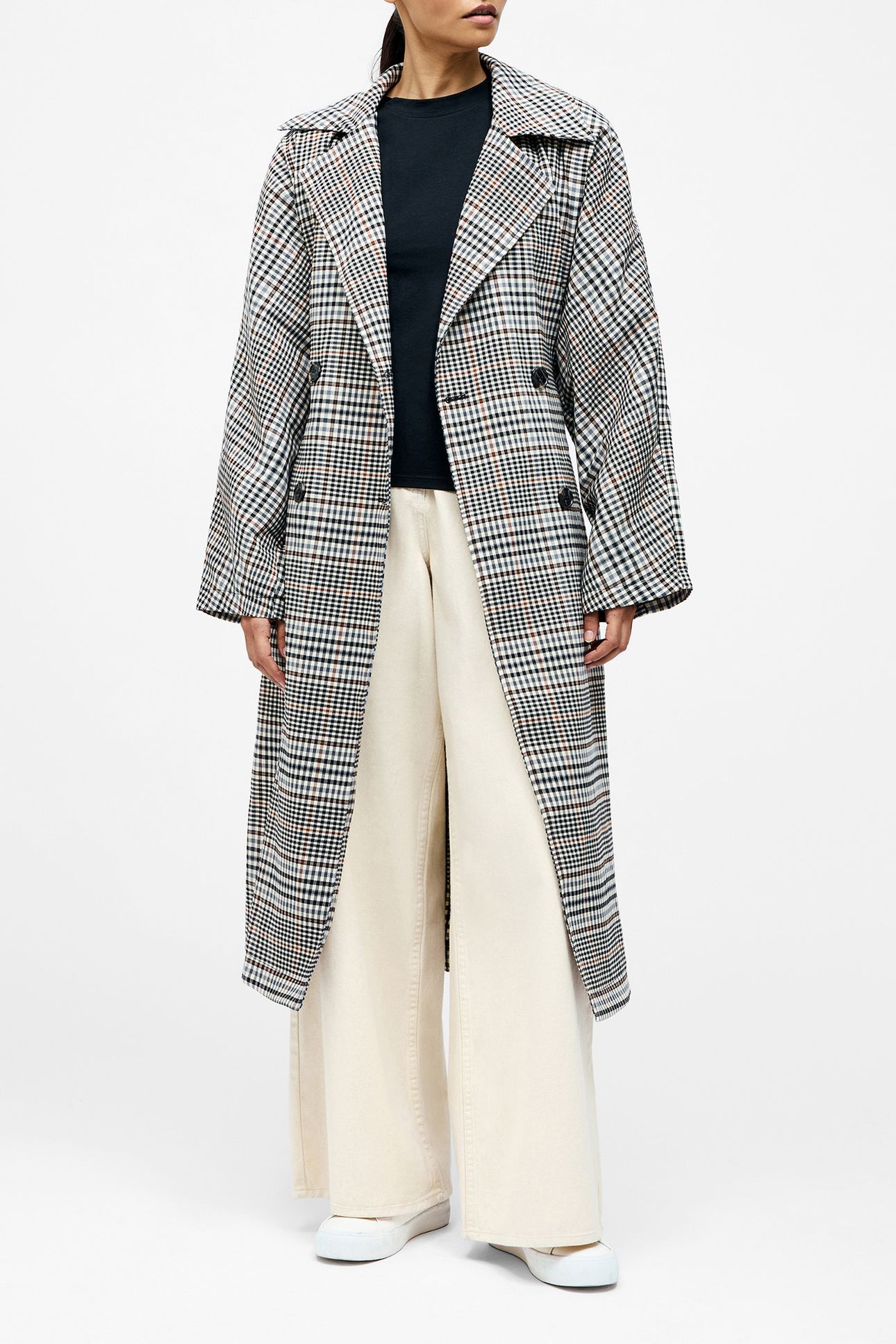 CHECK TRENCH COAT MULTI 3