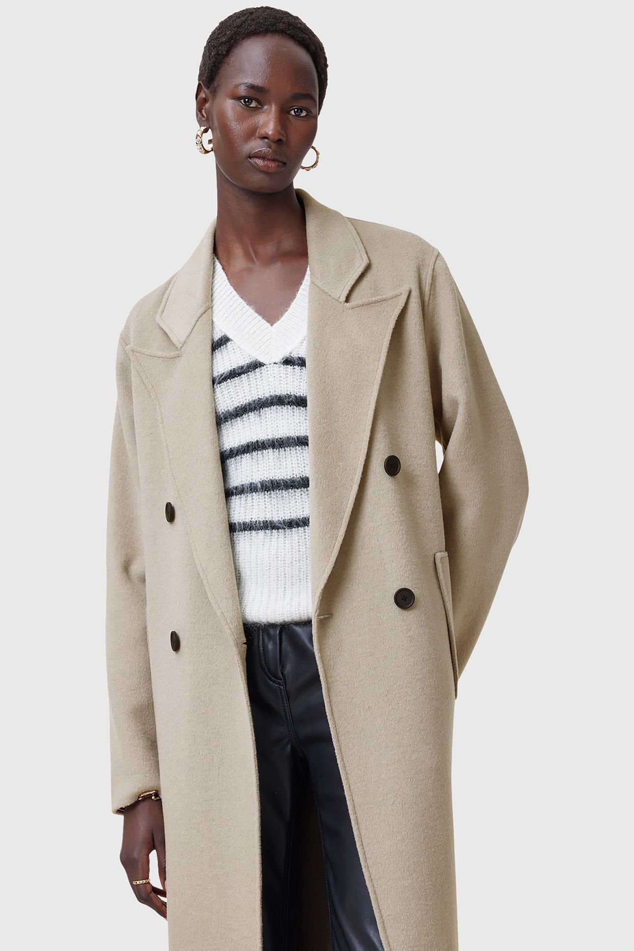PHEEBEE COAT TRENCH COAT BROWN 5