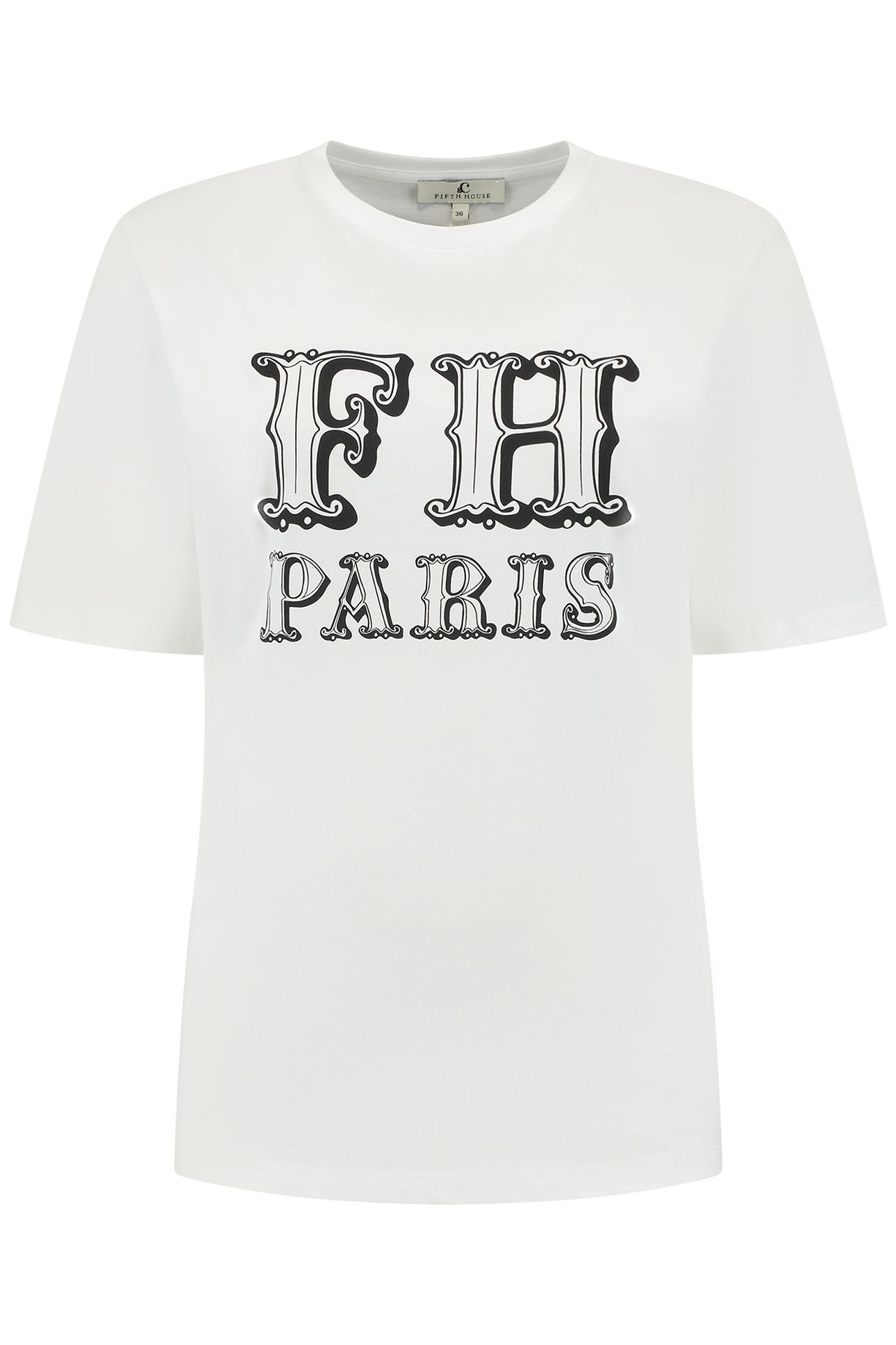 CAITLYN T-SHIRT BRIGHT WHITE/BLACK 1