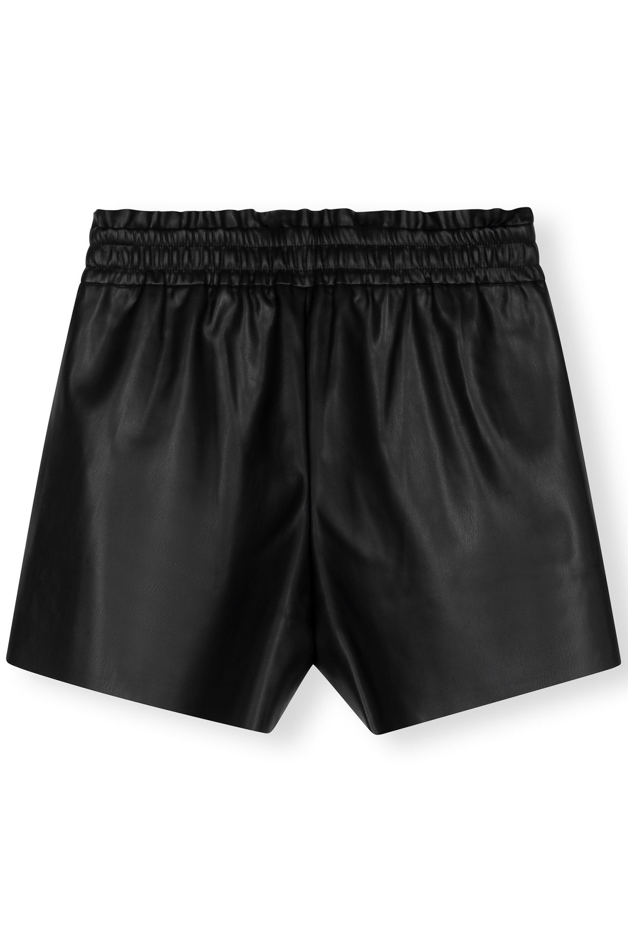 LEATHERLOOK SHORTS BLACK 4