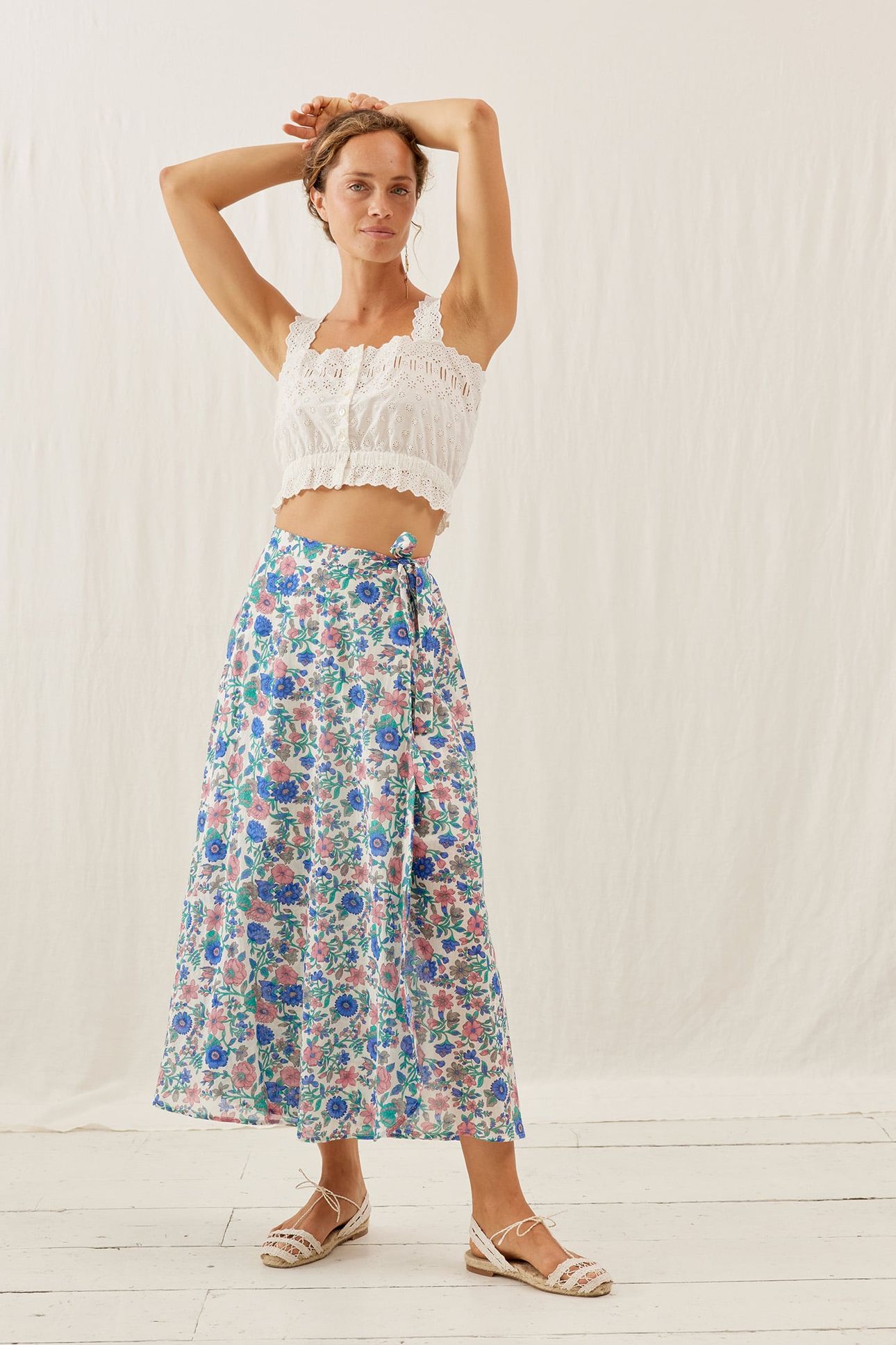 SKIRT LUCIA BLUE SUMMER MEADOW 1