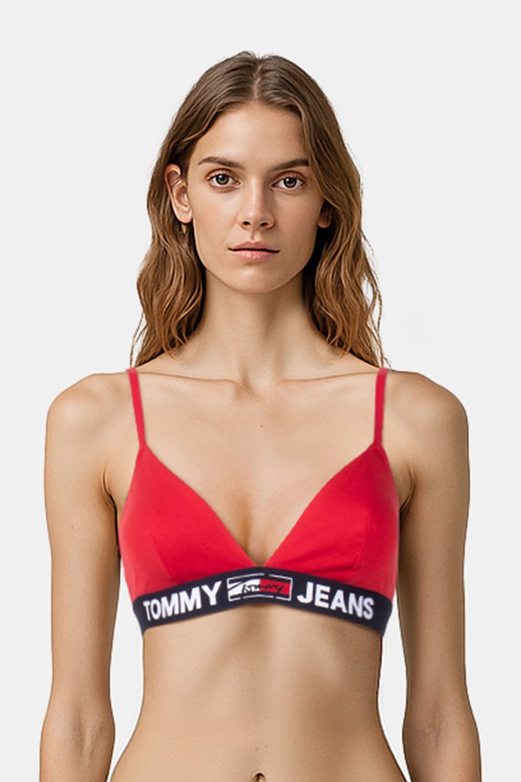 TRIANGLE BRALETTE UNLINED RED 1