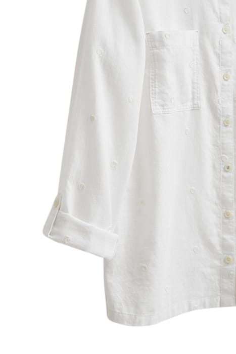 EMILIA ORGANIC COTTON SHIRT IVORY MULTI 6