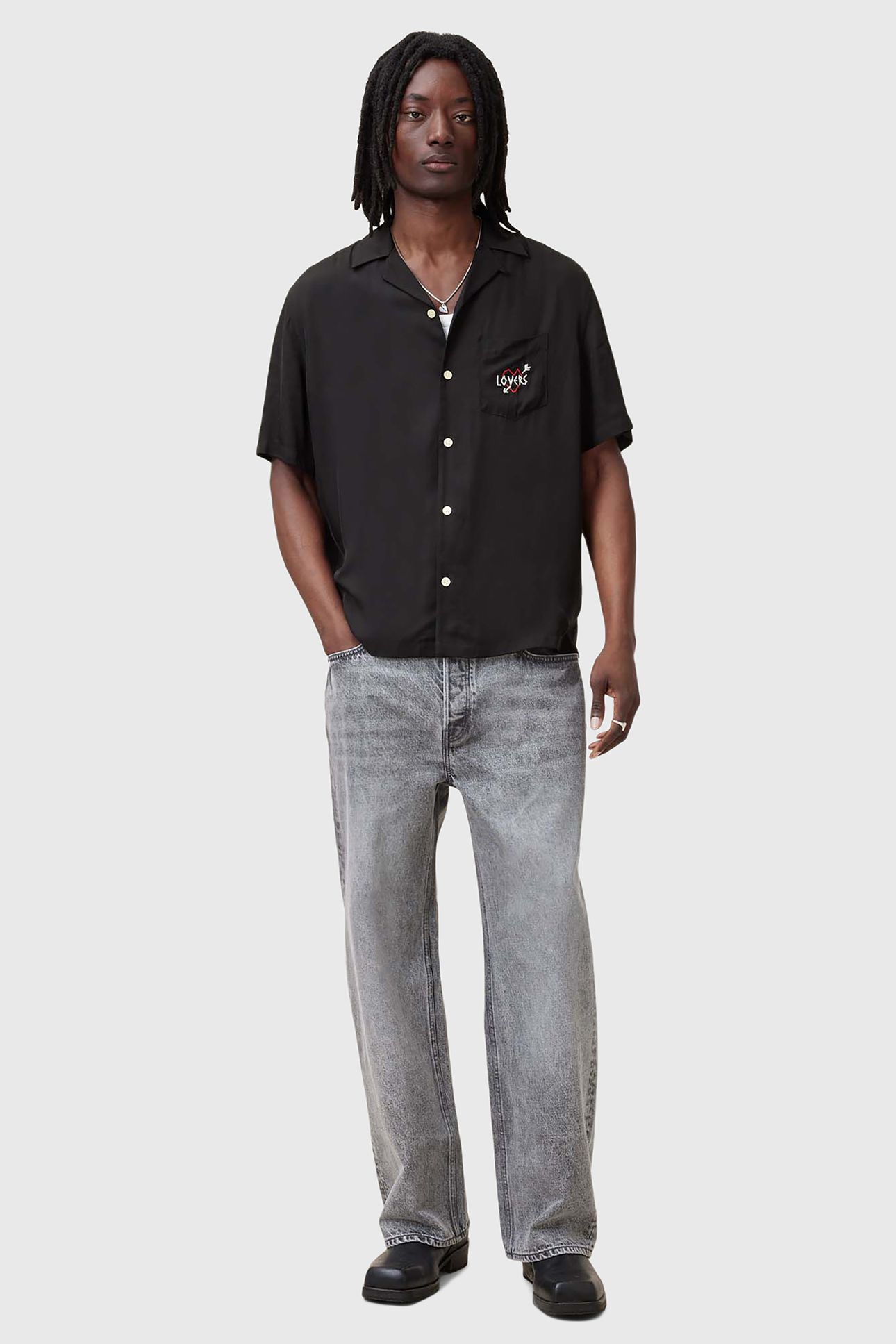 LOVERS SS SHIRT JET BLACK 3