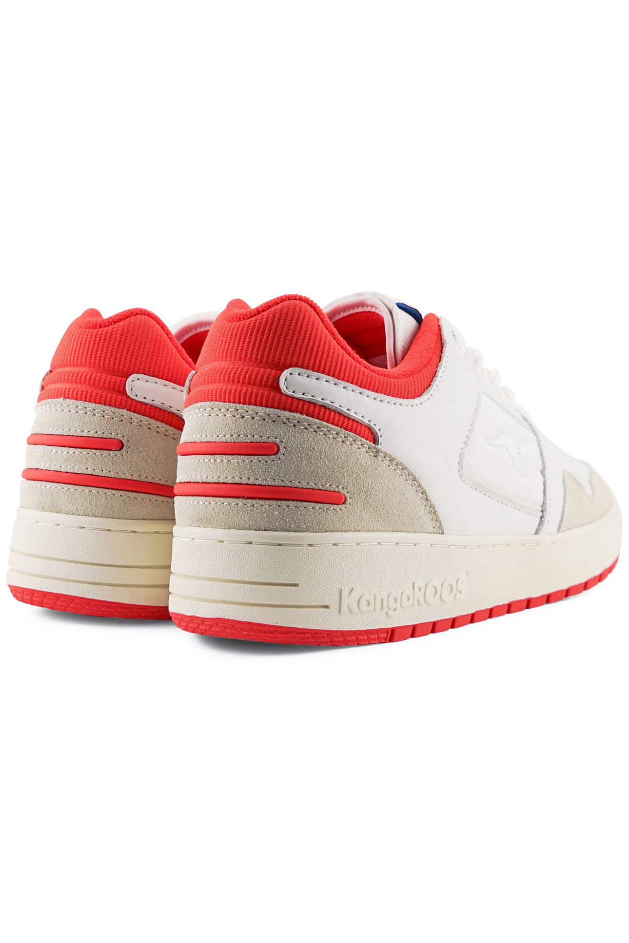 UNISEX HOT SHOT LO WHITE/RED 3