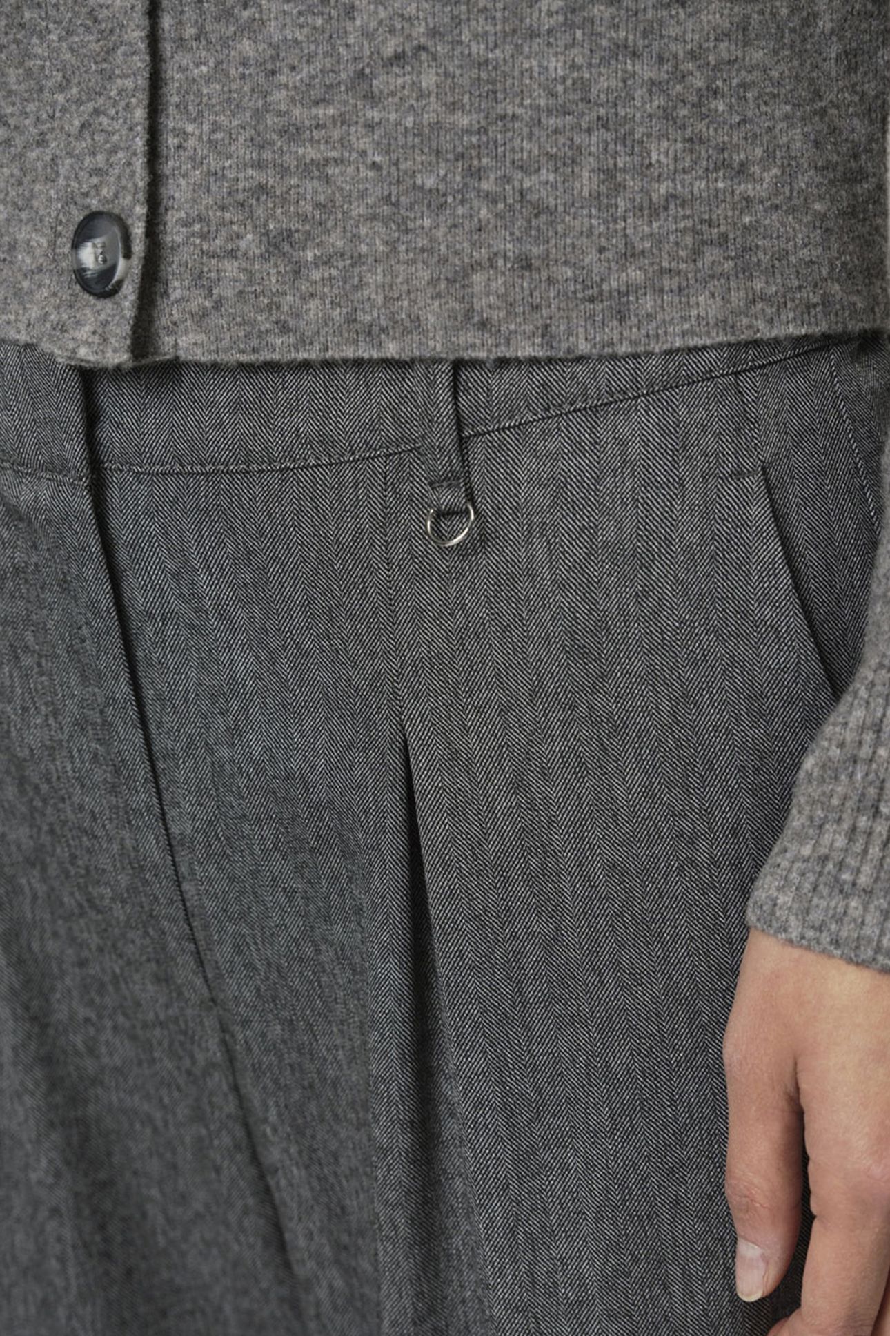 DEAN HERRINGBONE PANTS GRAPHITE 5