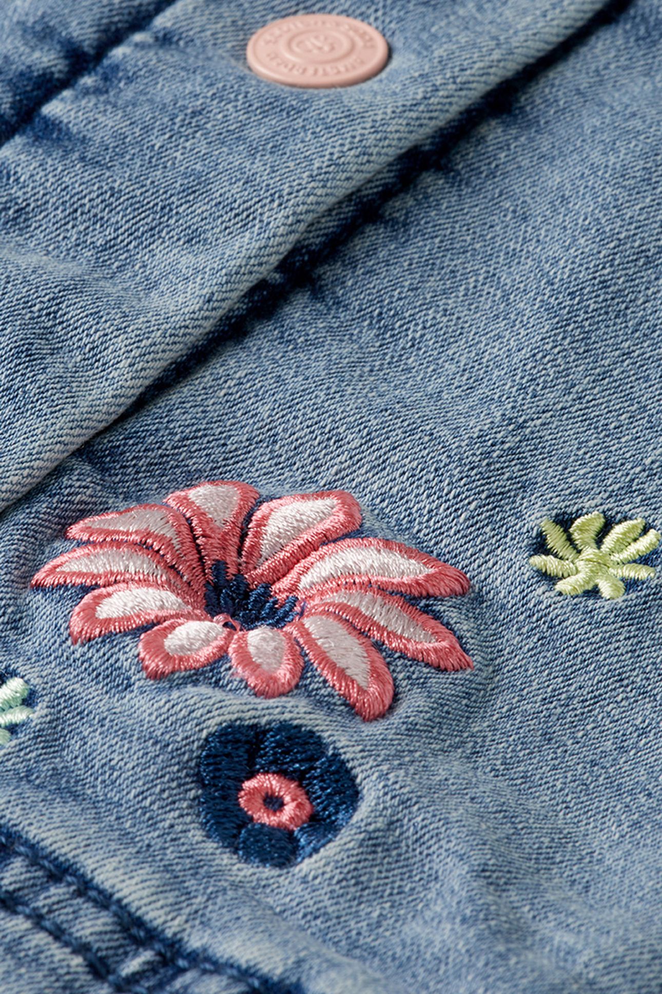 S&S GIRLS DENIM GROUP STRETCH DENIM FASHION JACKET COASTAL B 6