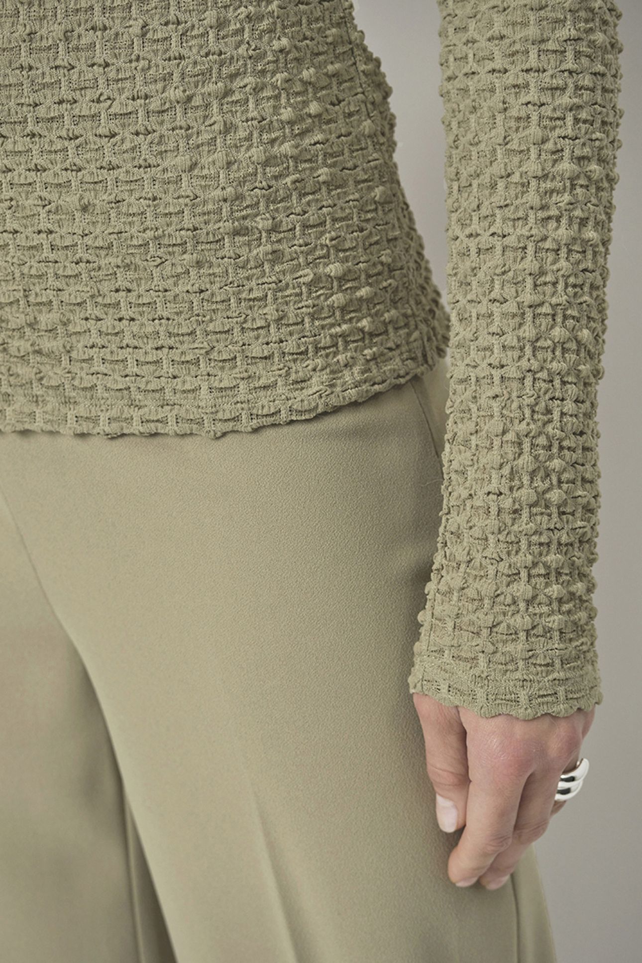 LUCAS WIDE LEG PANTS SWAMP GREEN 4