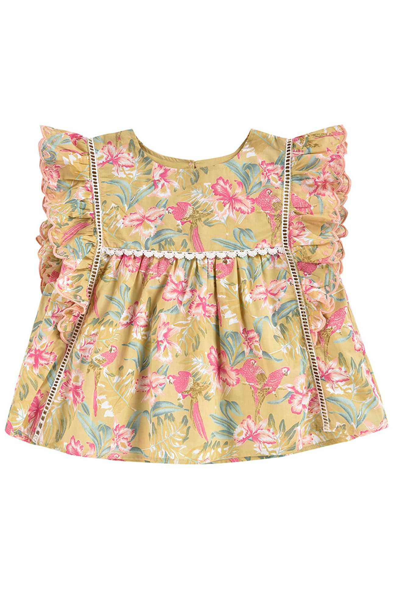 BLOUSE SERENA SOFT HONEY PARROTS 1