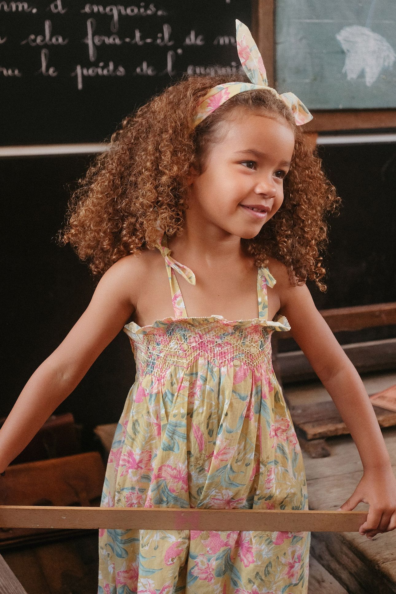 DRESS MARCELINE SOFT HONEY PARROTS 4
