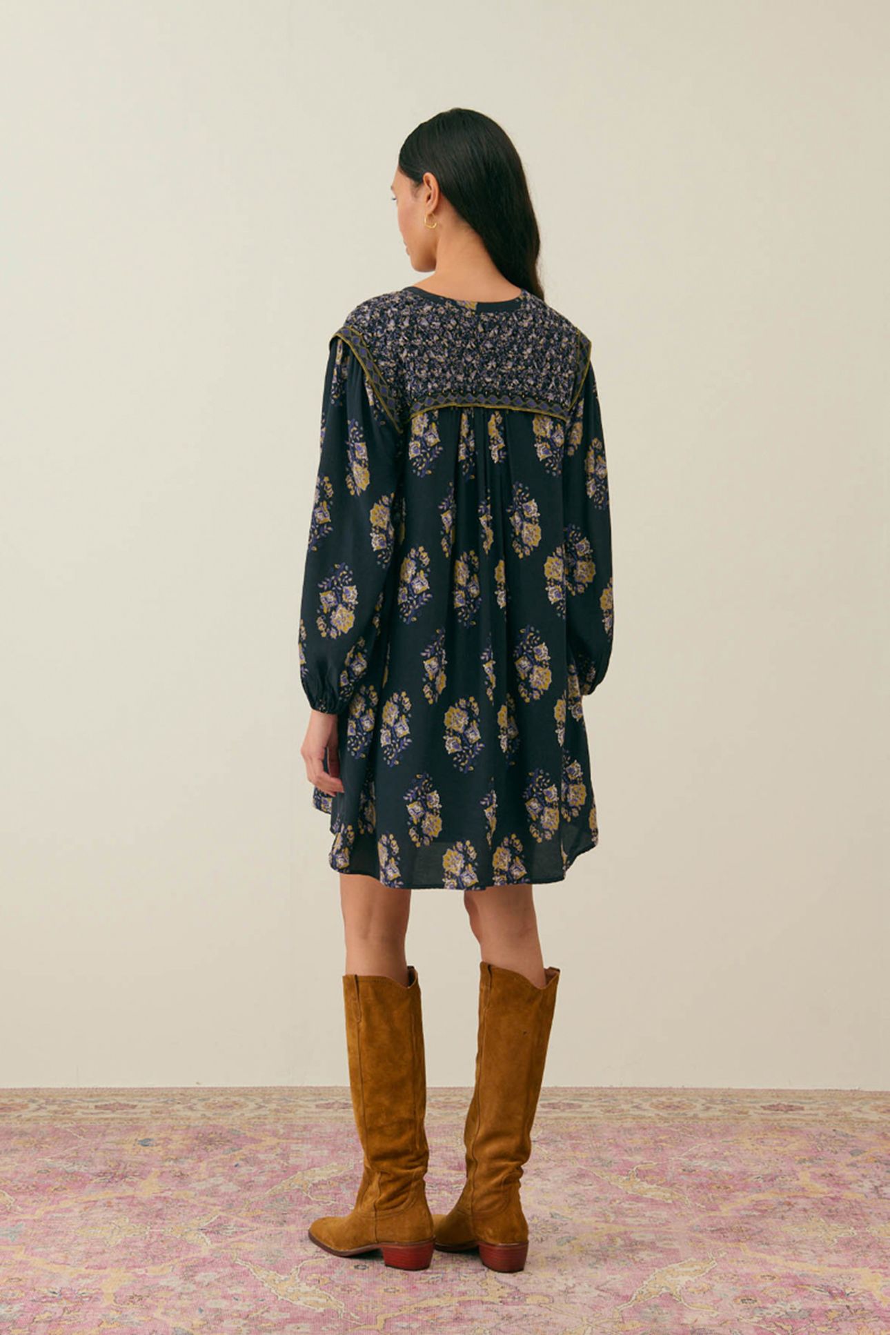 DRESS LAURETTE BLUE NIGHT BOUQUETS 2