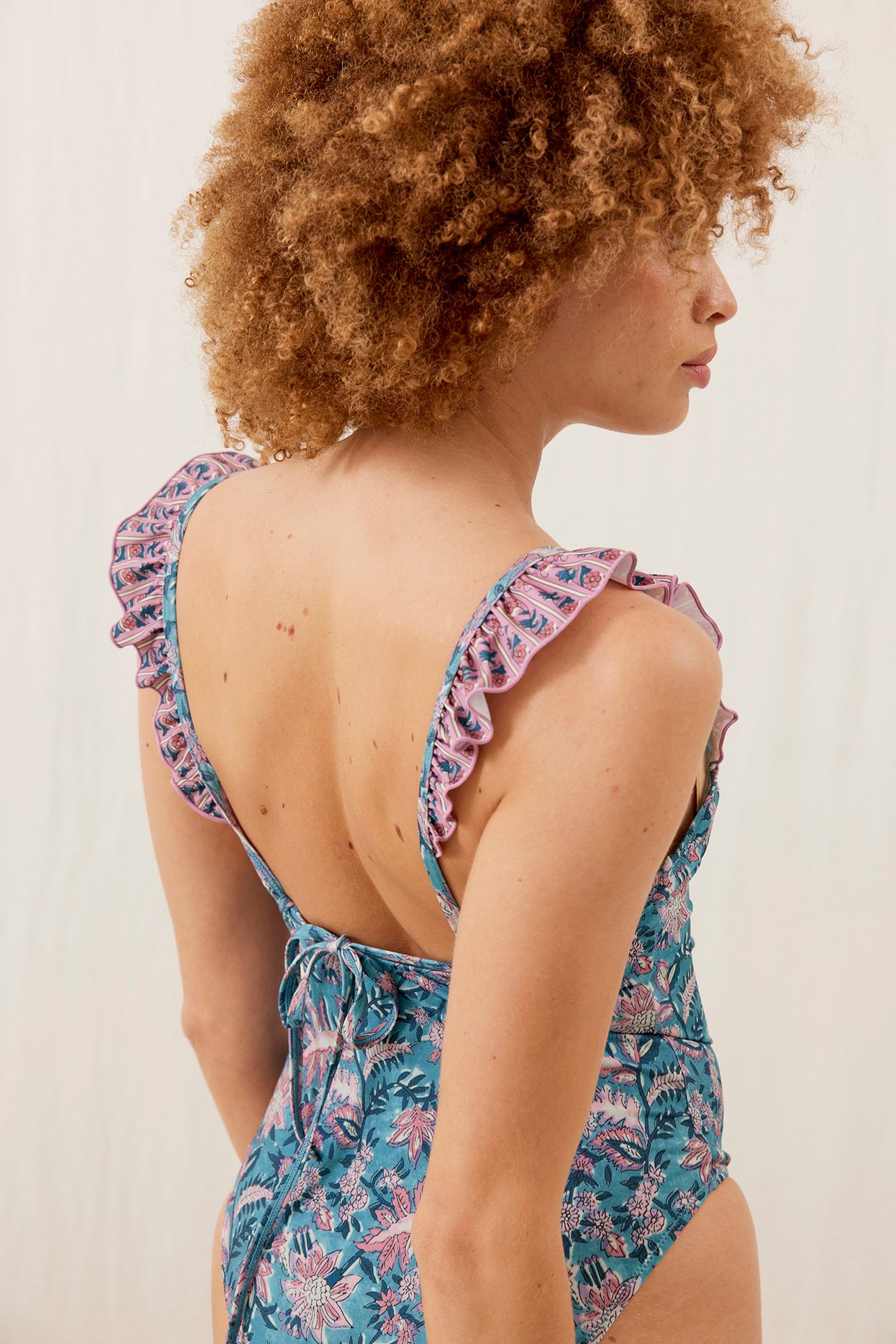 BATHING SUIT REVA TEAL GARDEN OF EDEN 4