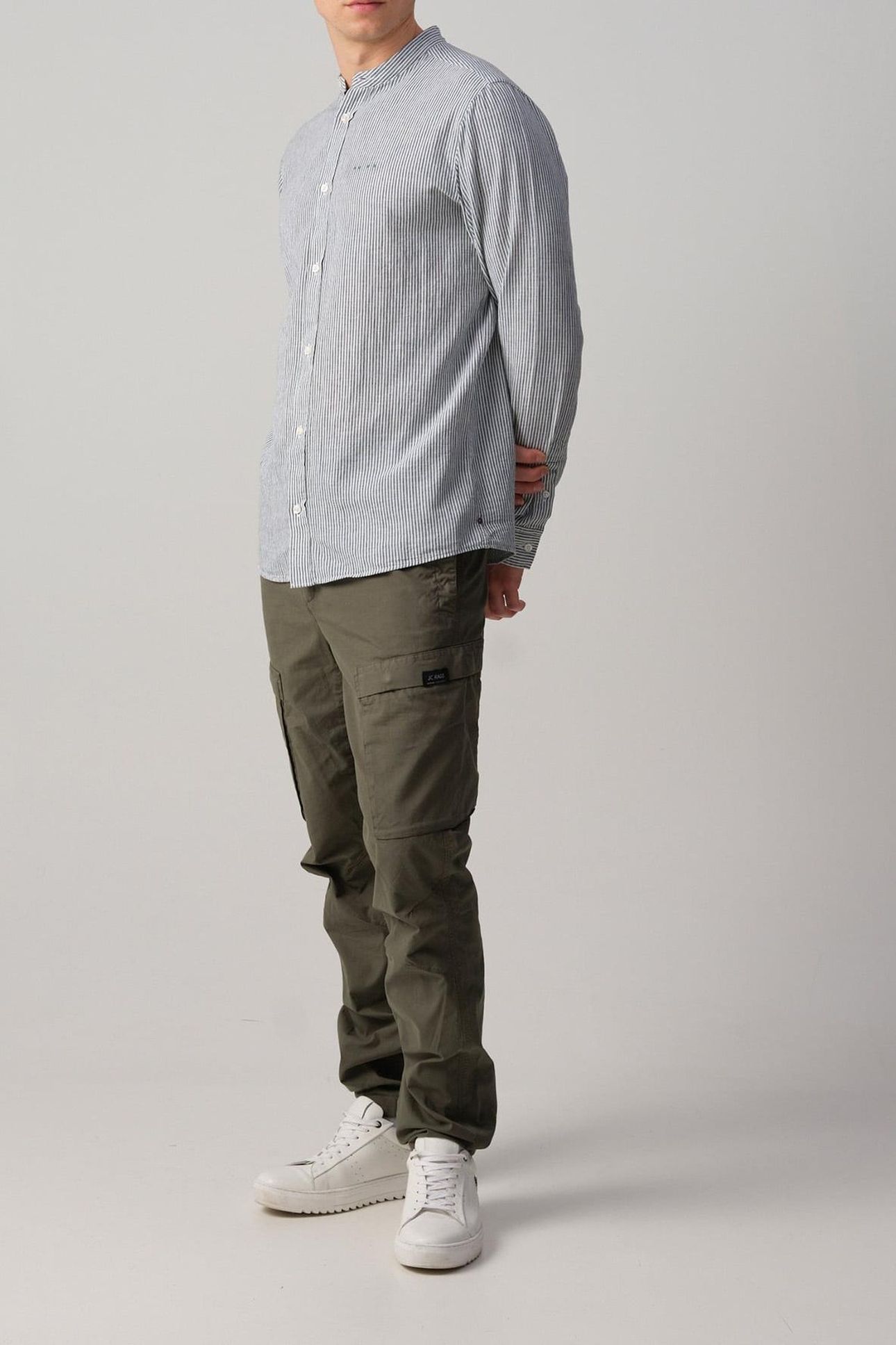 JEROEN CASUAL OVERHEMD LM ARCTIC STRIPE 1