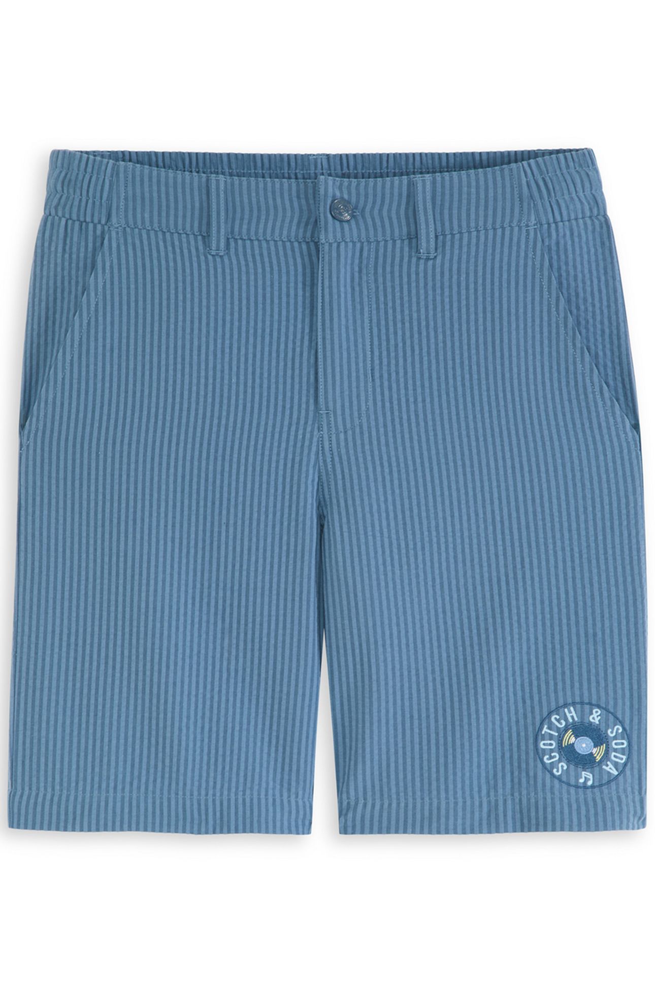 BOYS SEERSUCKER SHORT DARK OBSIDIAN 1
