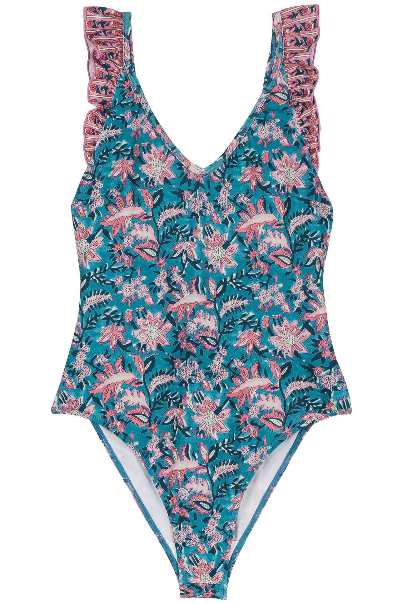 BATHING SUIT REVA TEAL GARDEN OF EDEN 2