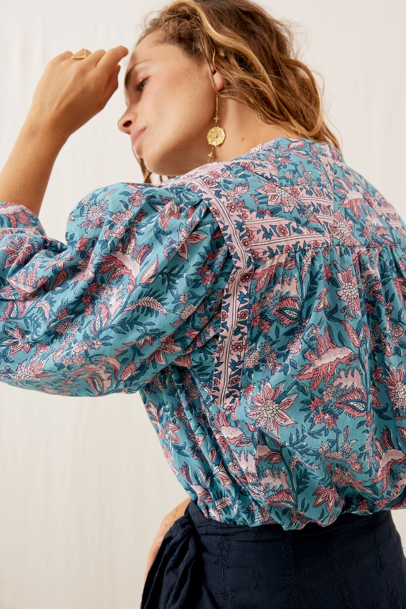 SHIRT JANE TEAL GARDEN OF EDEN 7