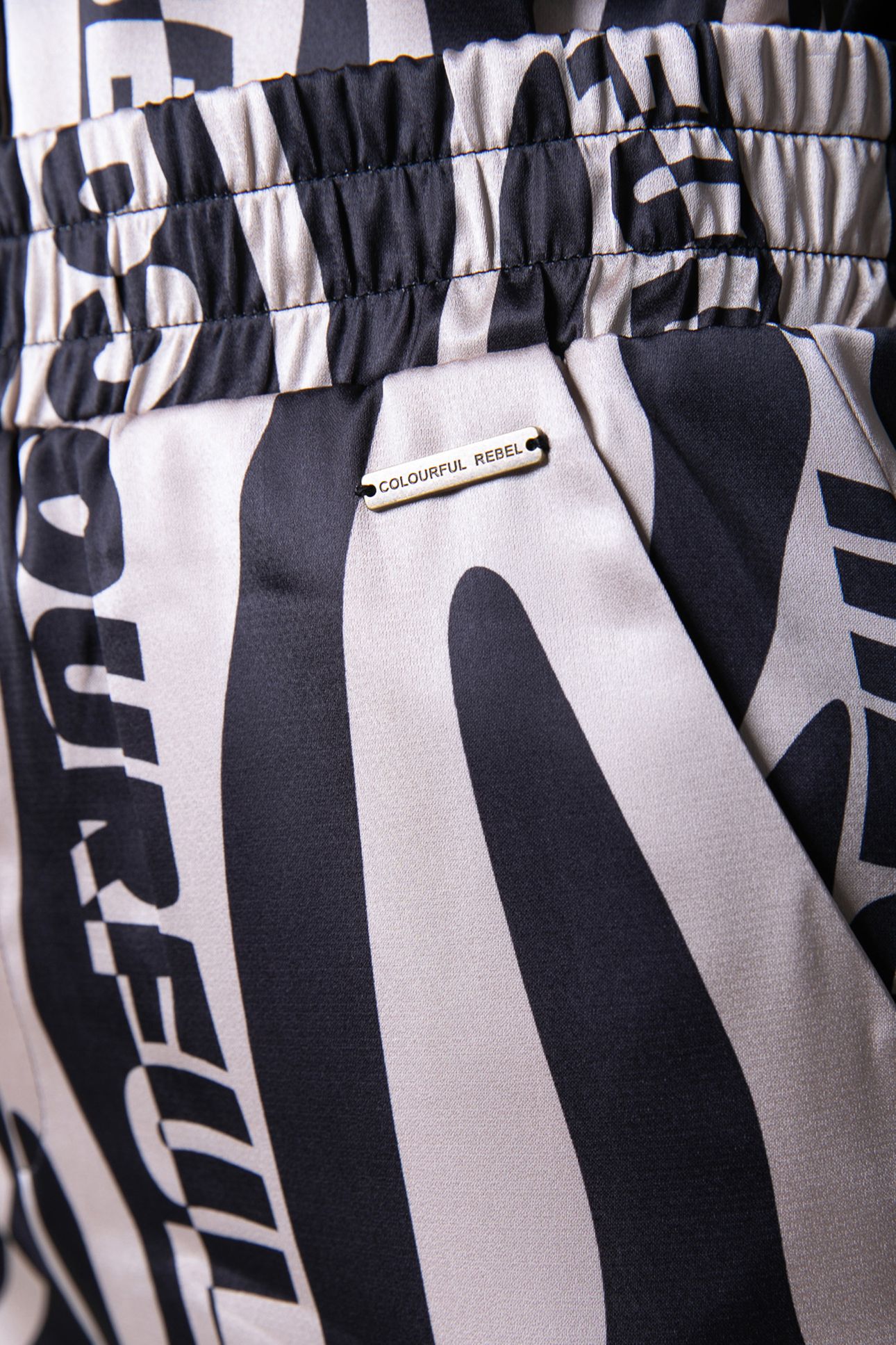 MELODY ZEBRA STRAIGHT PANTS SAND 5