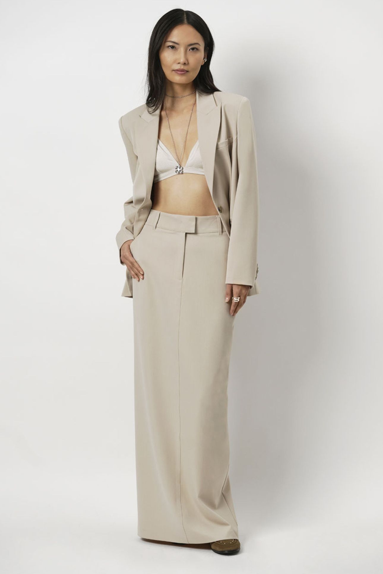 MAYA MAXI SKIRT VANILLA CHAI 1