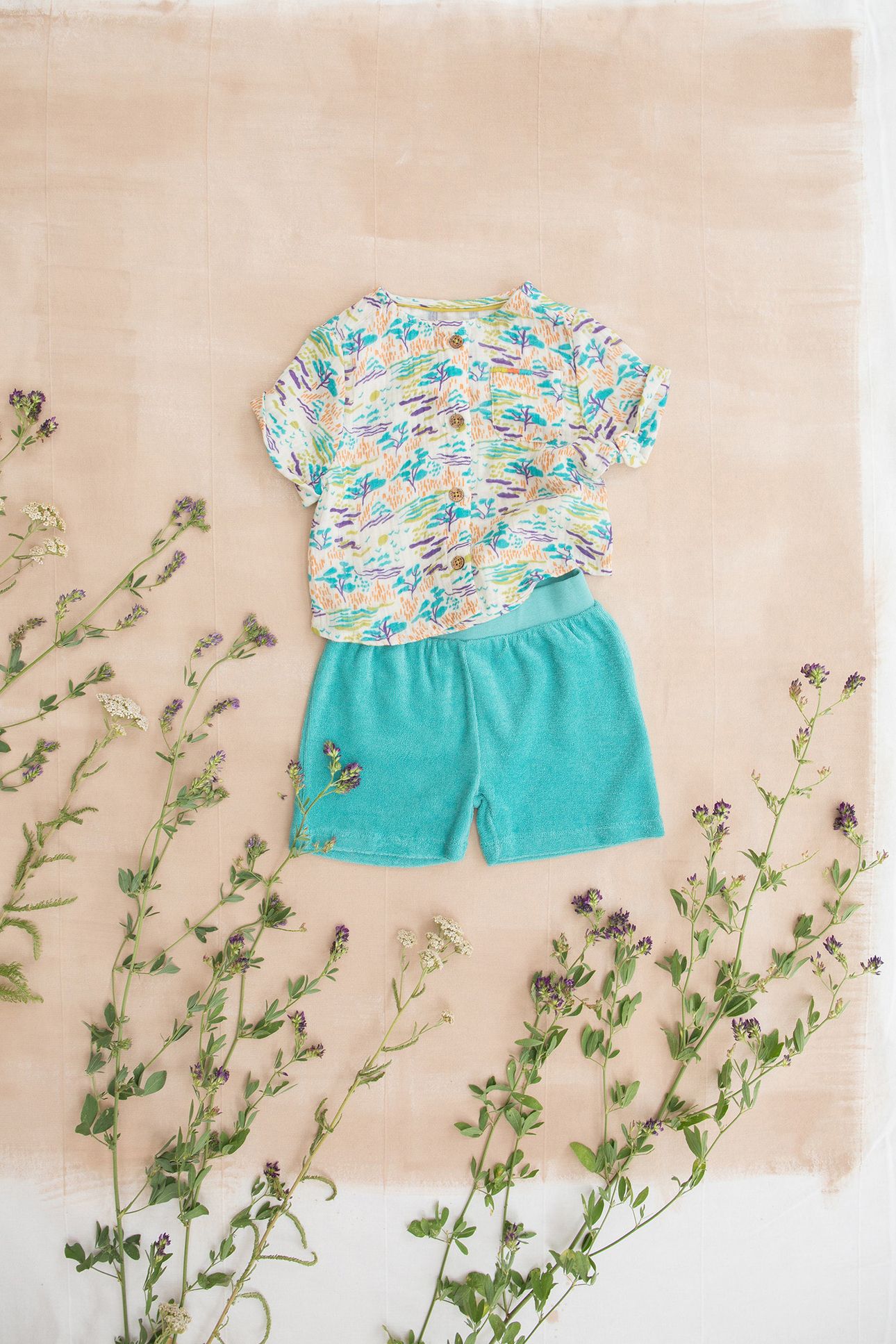 SHORTS JIVAN WAVE BLUE 3