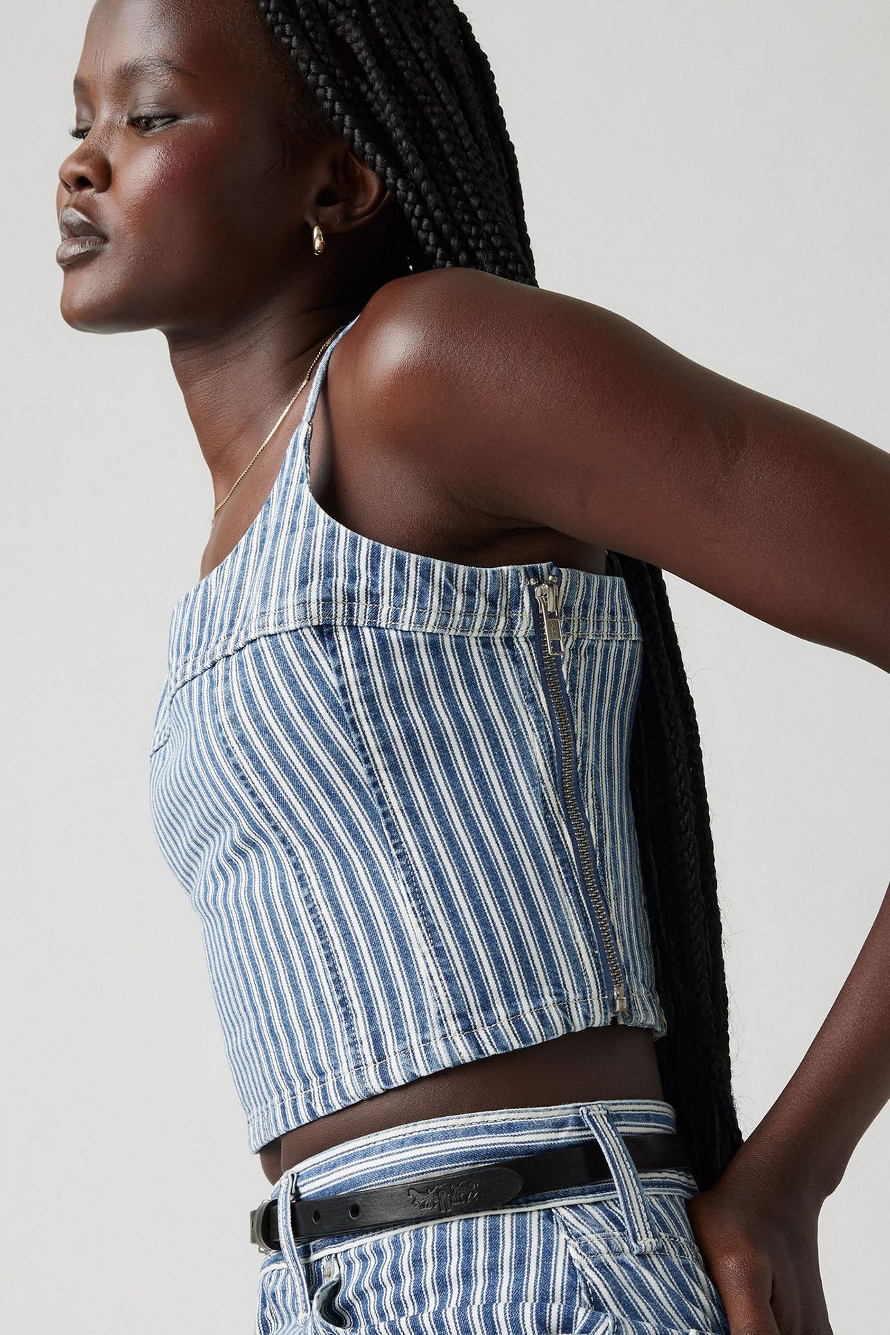 JADINE DENIM CAMI TANK MISCHA STRIPE | Online Outlet | Otrium