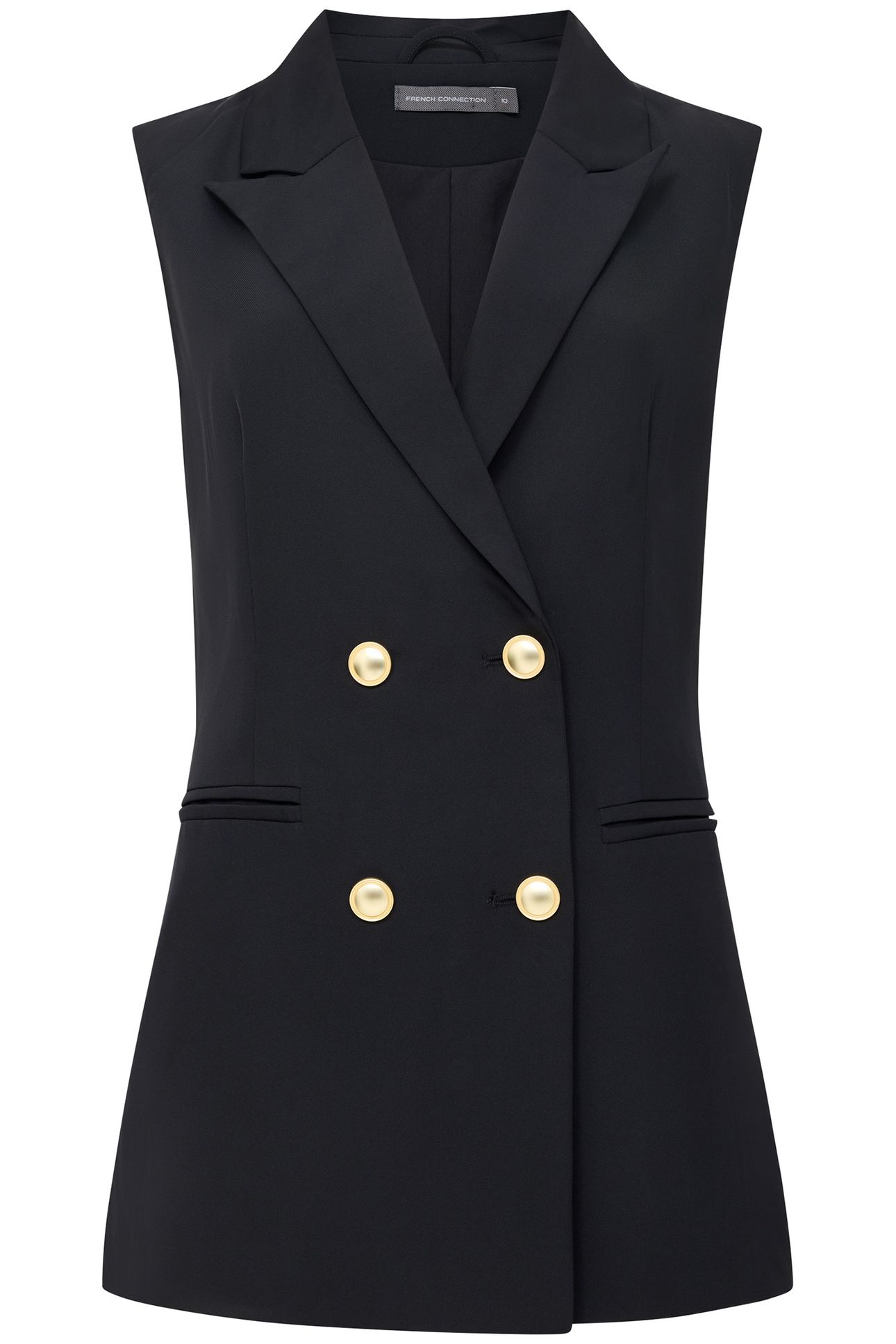 SLEEK TAILORED DB WAISTCOAT BLACK 4