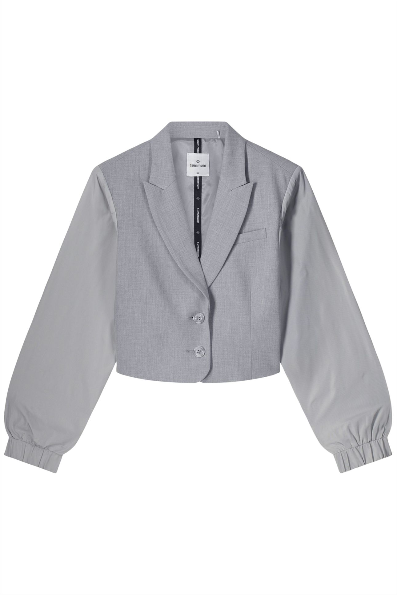 BLAZER SHORT VISCOSE BLEND STRETCH GREYS 3