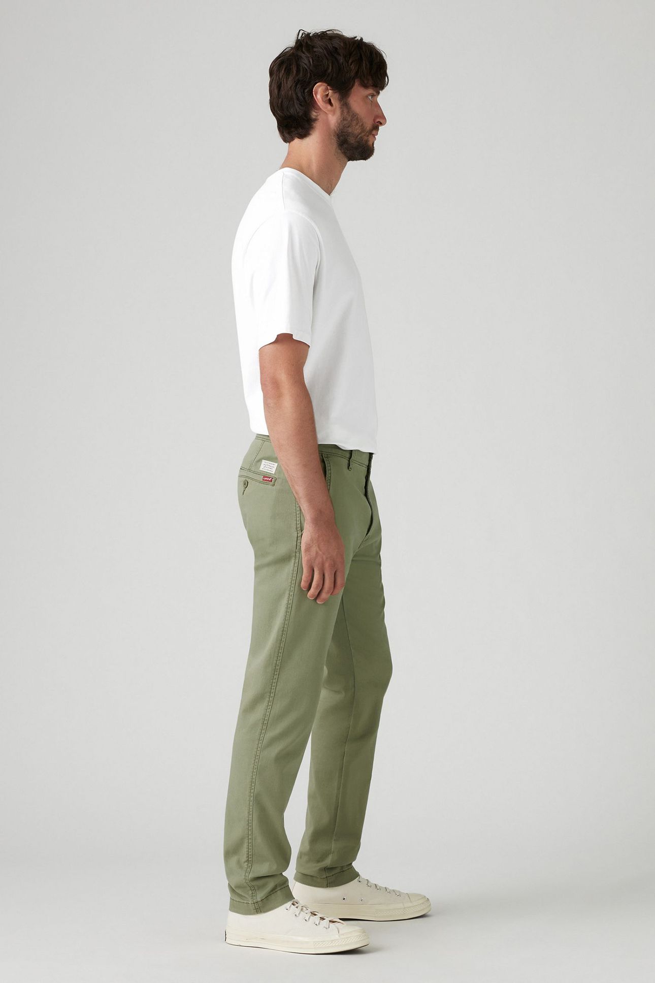 XX CHINO STD II DEEP LICHEN GREEN COTTON 5