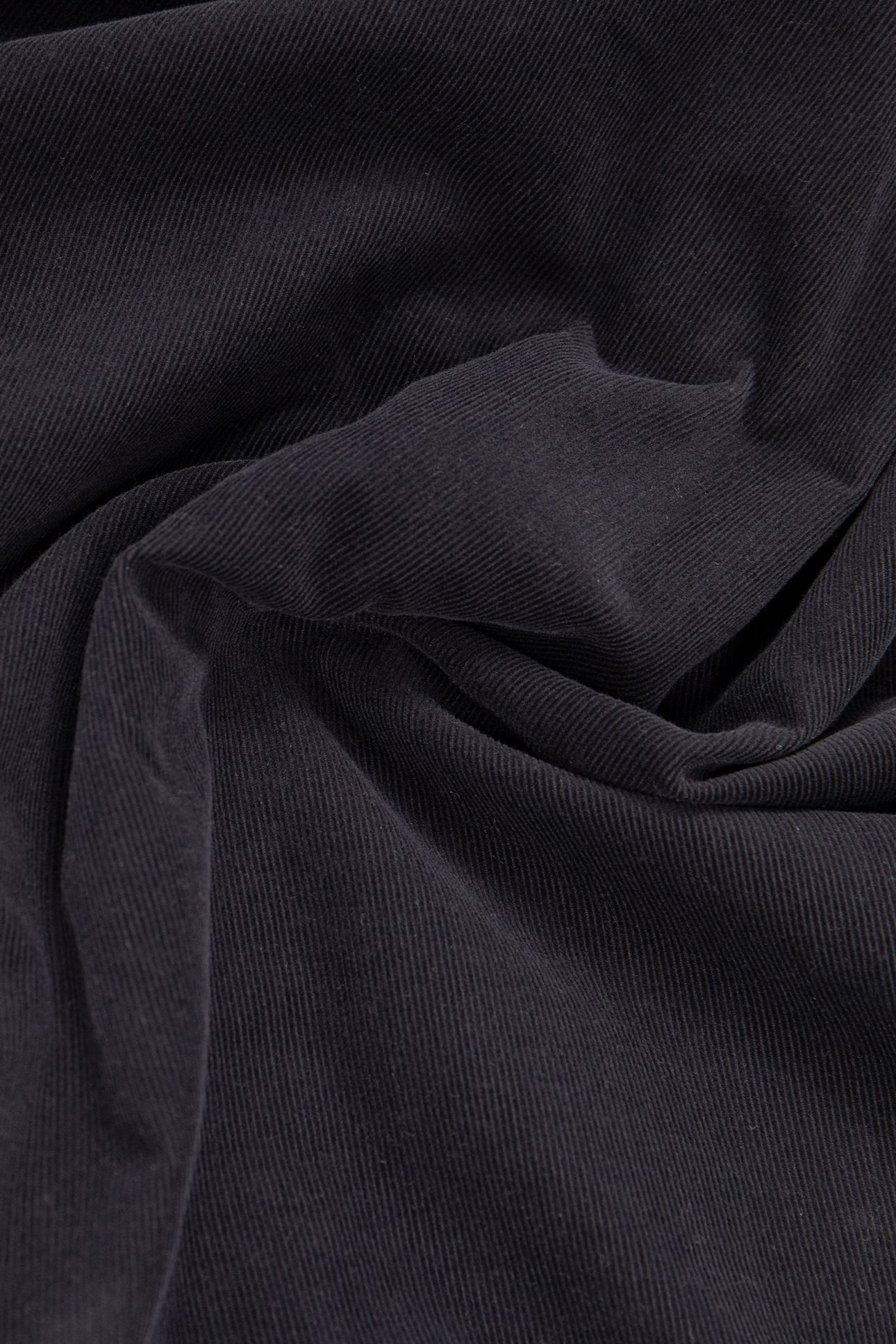 BLACK ORGANIC COTTON NEEDLECORD SHIRT 8