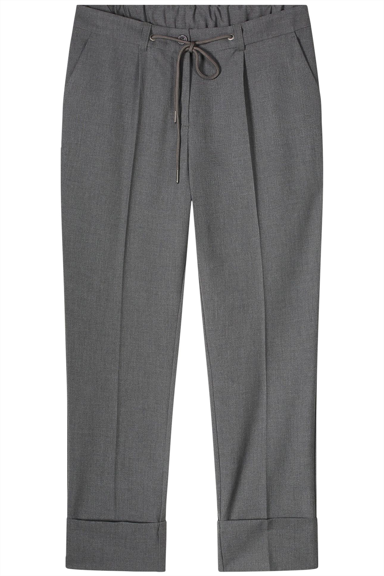 TROUSERS VISCOSE BLEND STRETCH GREYS 1