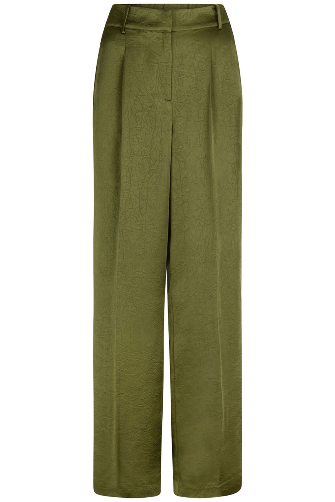 JULES CREASED SATIN PANTS FERN GREEN 3