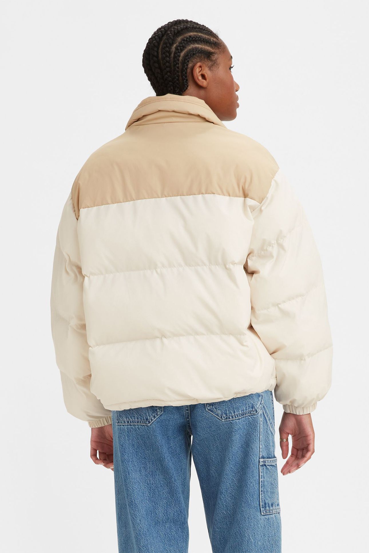NOE SHORT PUFFER IN BEIGE 2