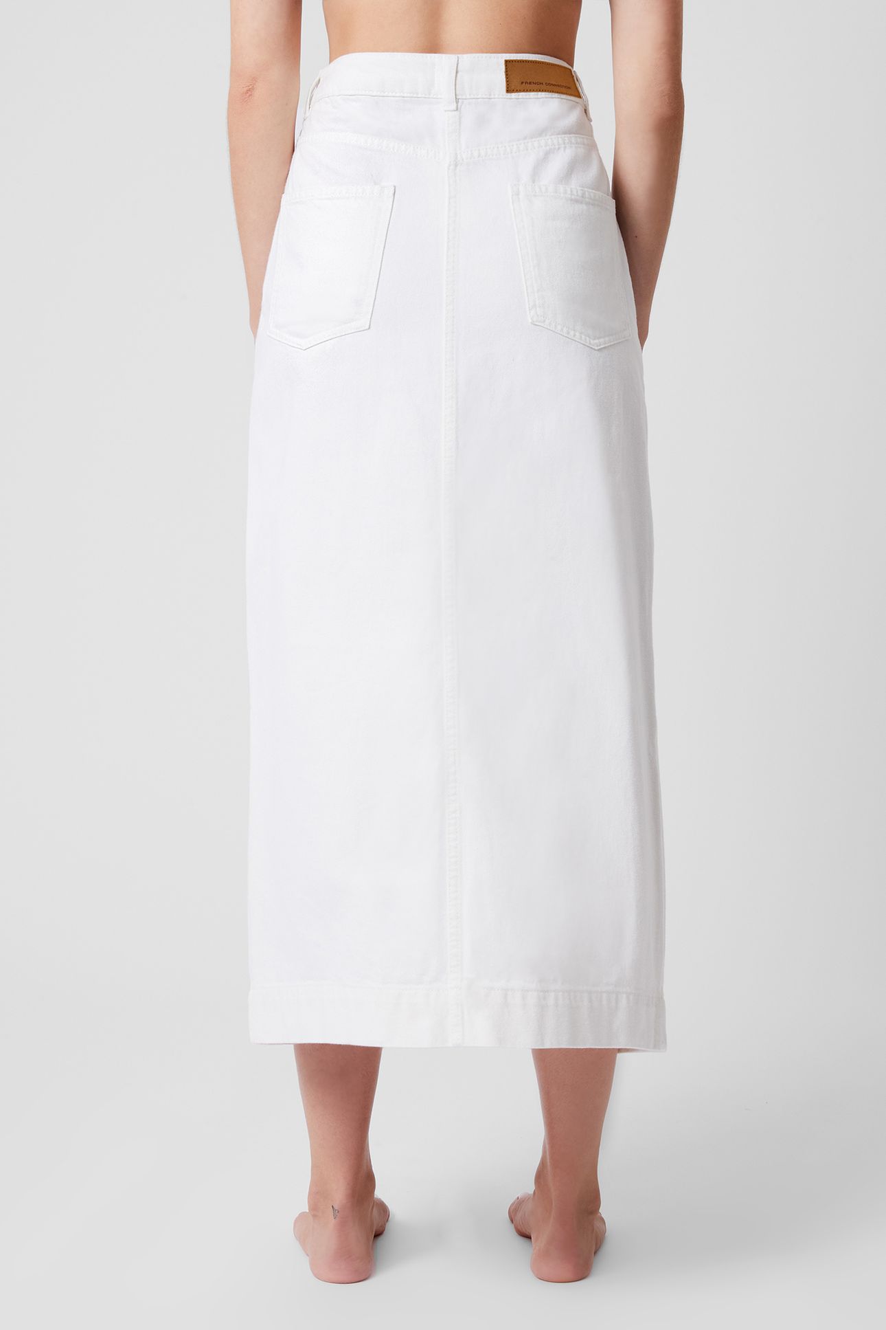 DENVER MIDAXI SKIRT ECRU 2