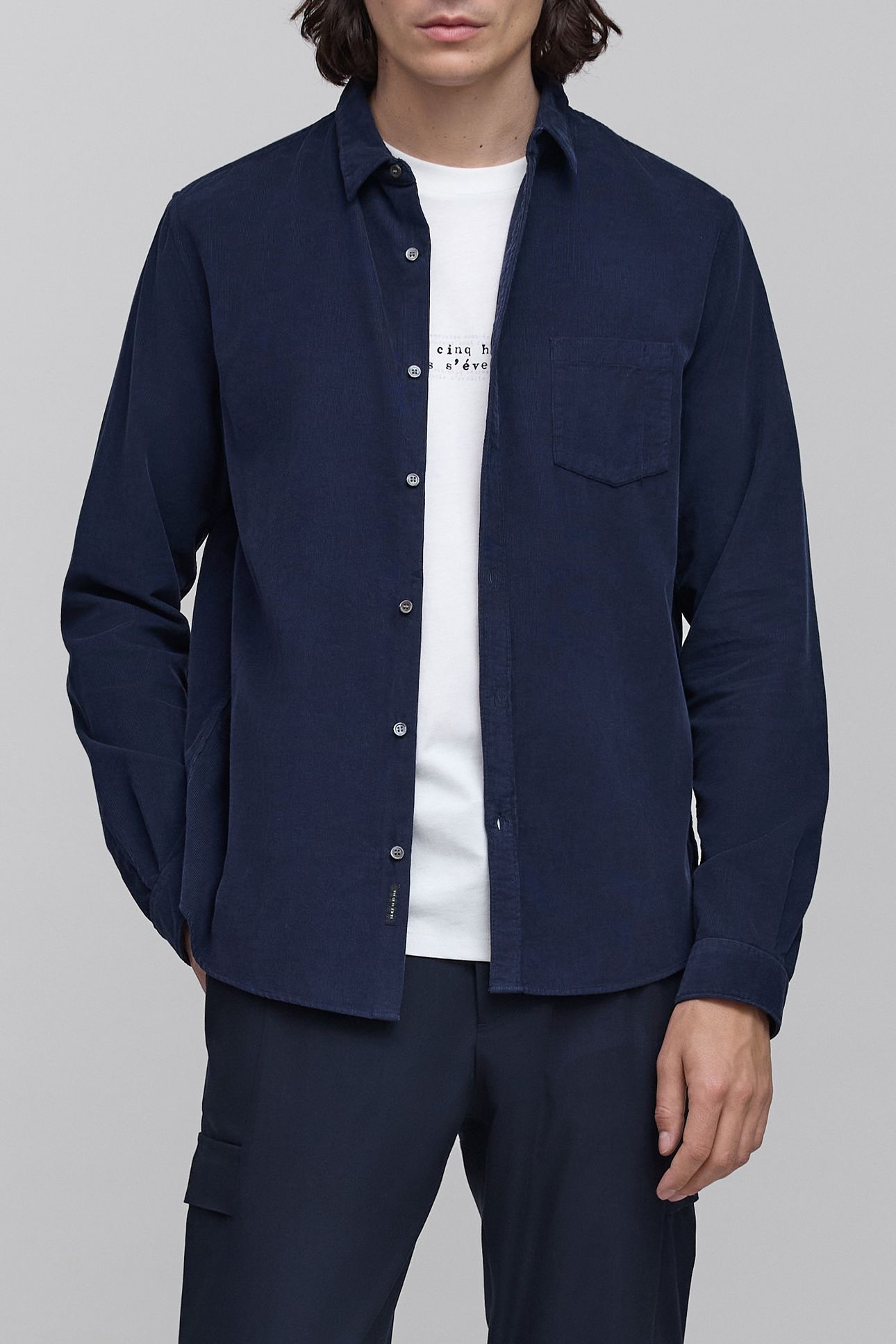 INDIGO VELVET MILLERAIES SHIRT 1