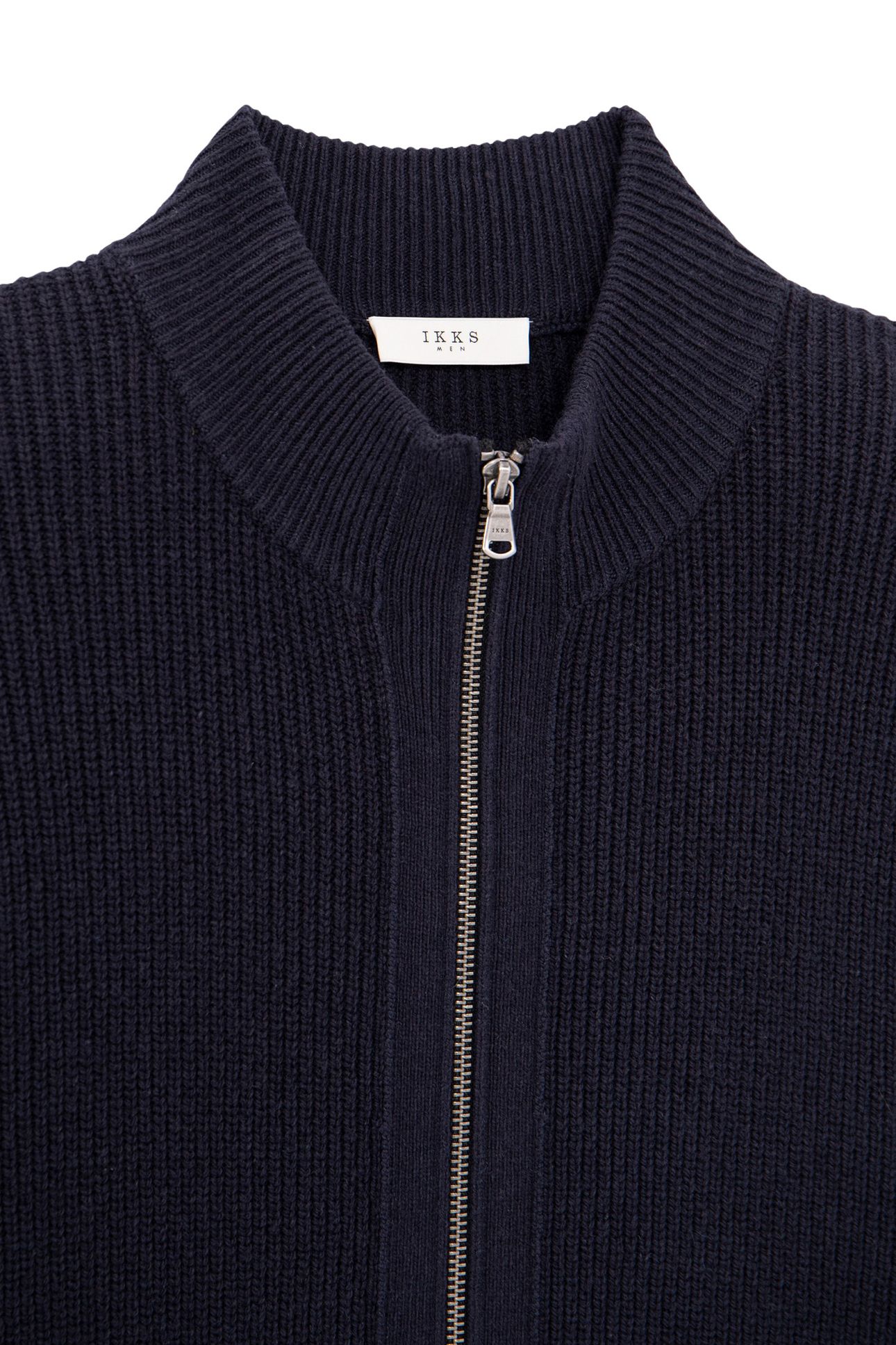 NAVY KNIT CARDIGAN WITH ZIP 6