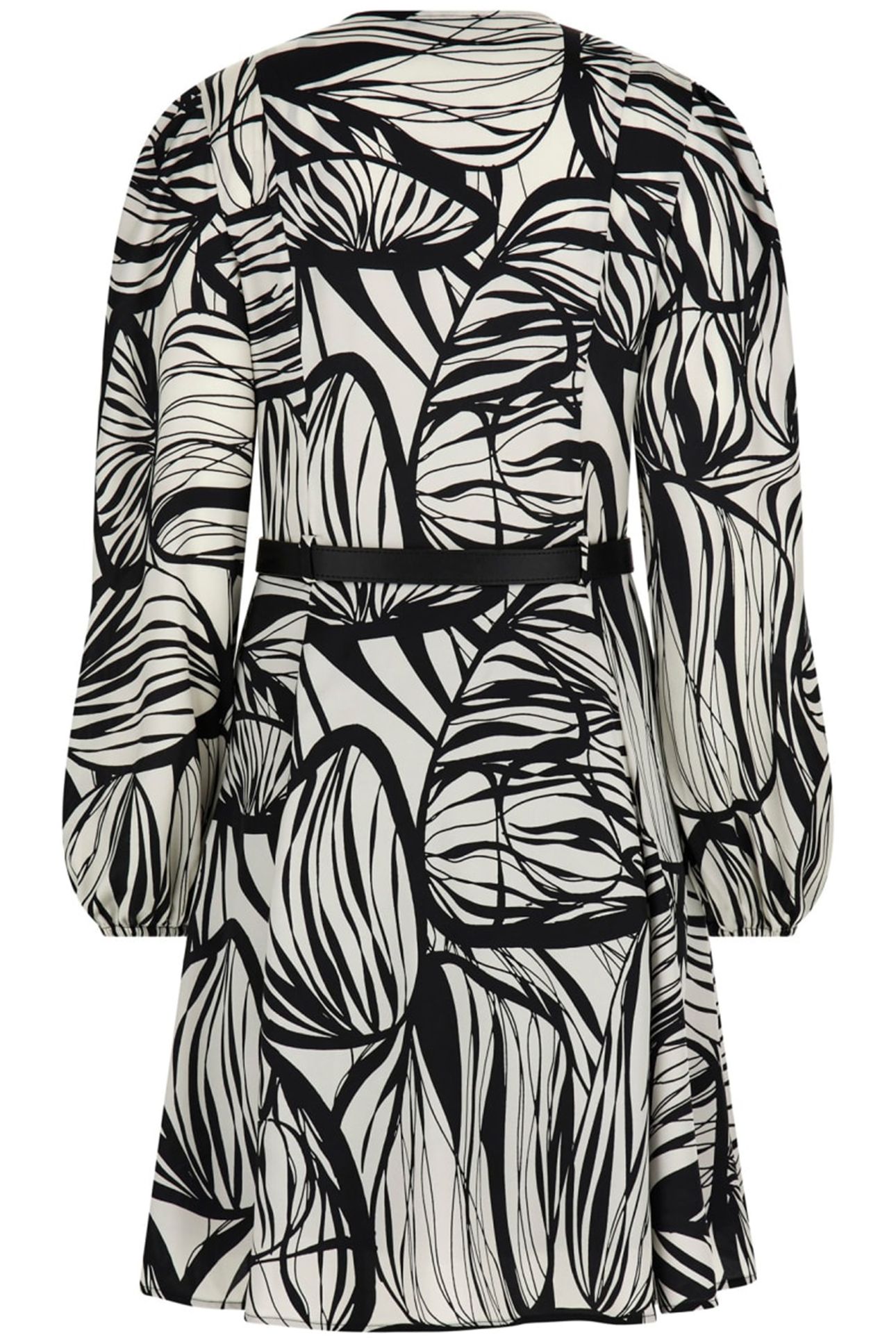 MARCIANO BY GUESS DEBORA SHORT DRESS ABSTRACT LEAVES PRIN 2