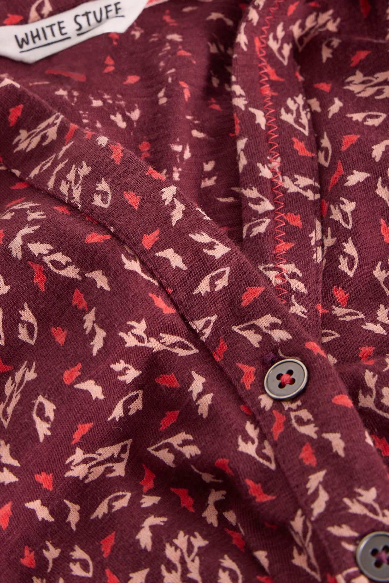 ANNIE JERSEY SHIRT PLUM MULTI 5