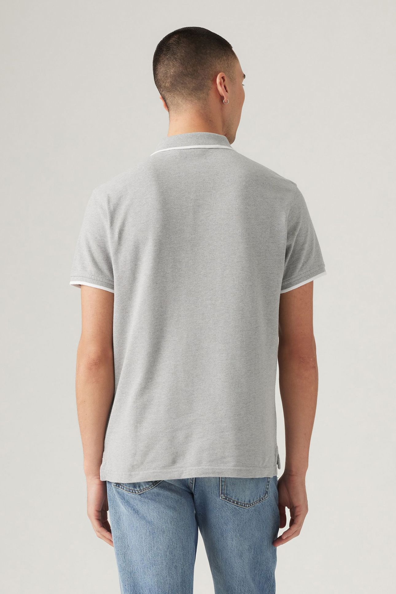 LEVIS HM POLO QUARTER TIPPING MID TONE 2