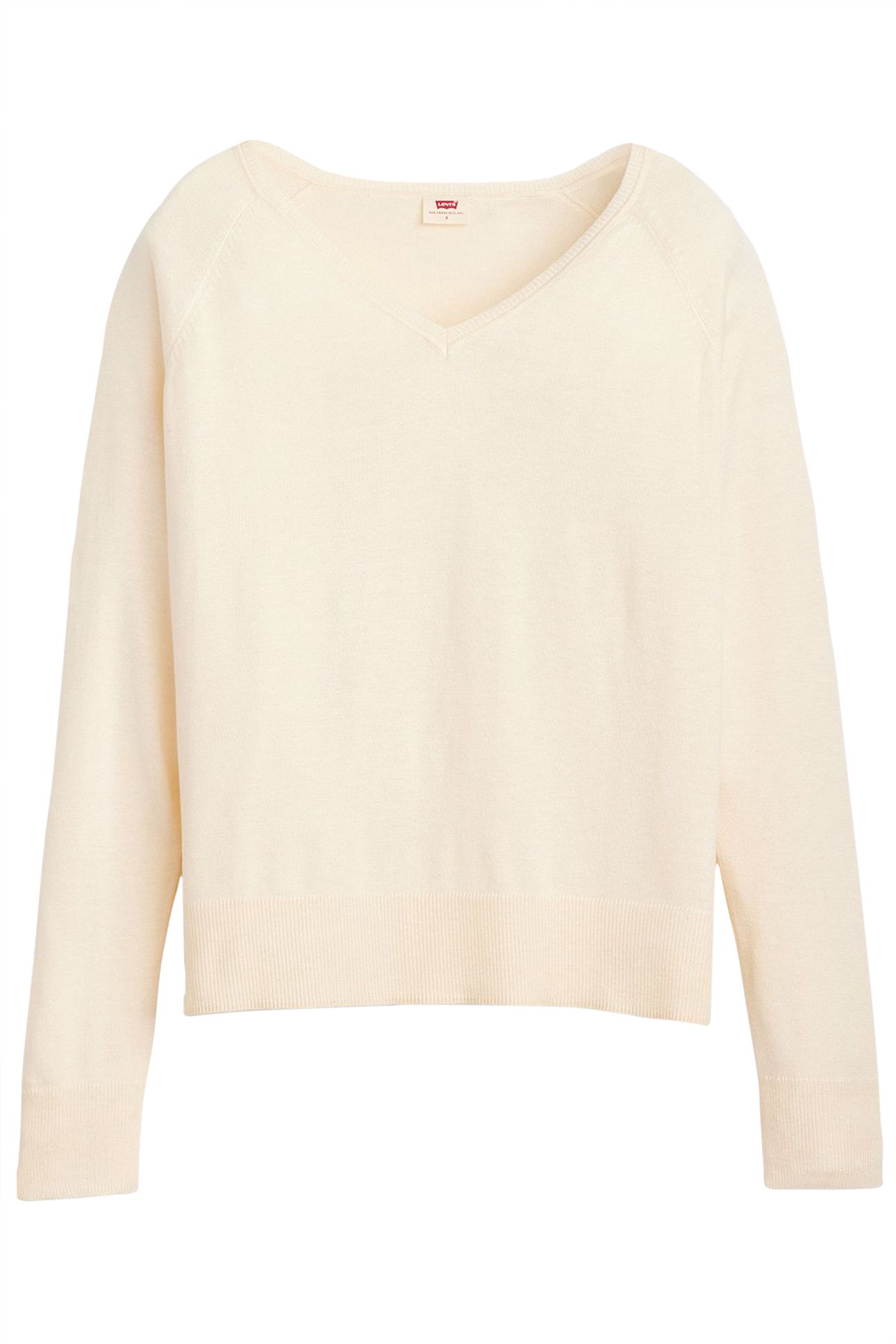 PETAL VNECK SWEATER WHITE SWAN LIGHTWEIGHT 3