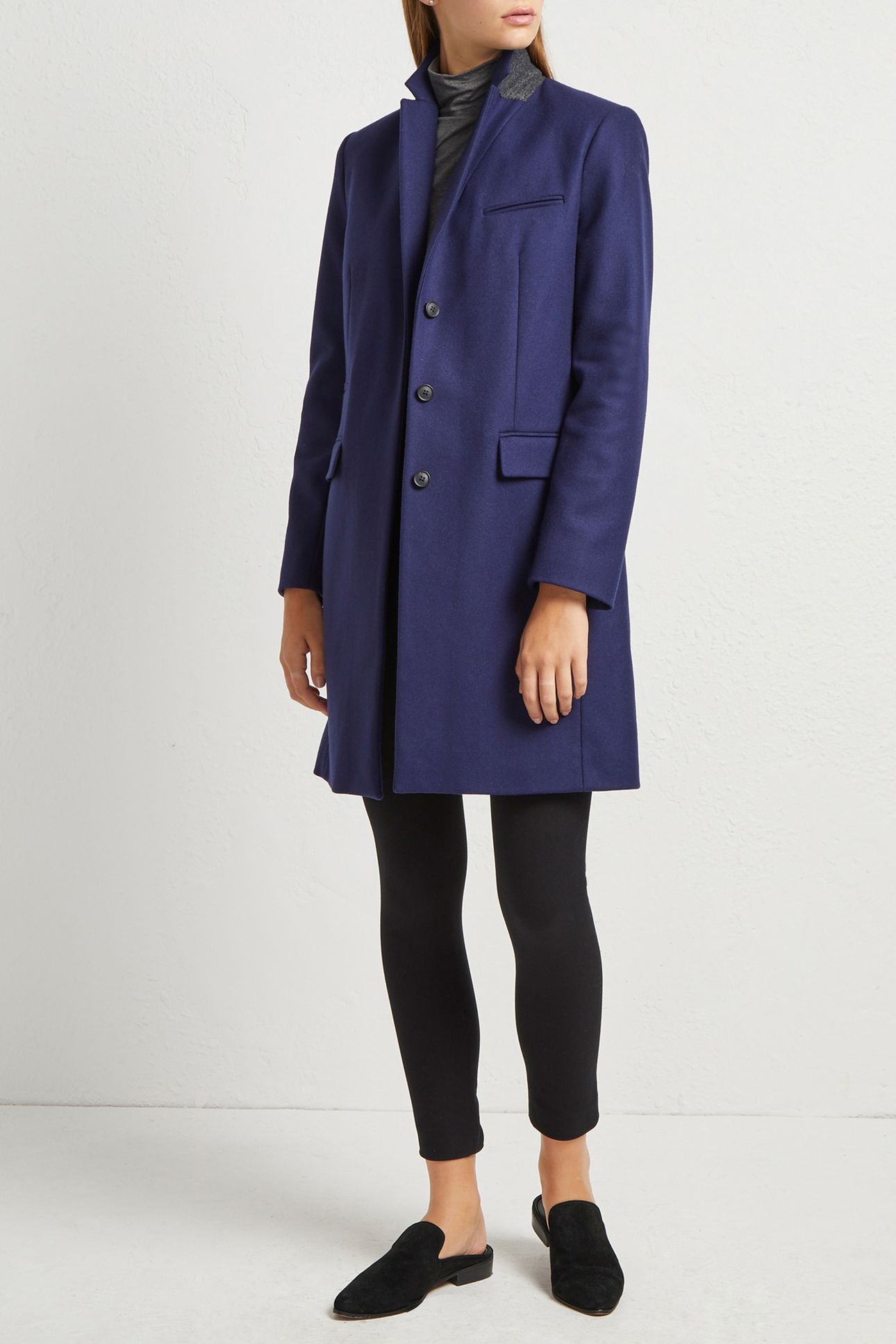 FT PLATFM FELT SMART COAT UTILITY BLUE 3