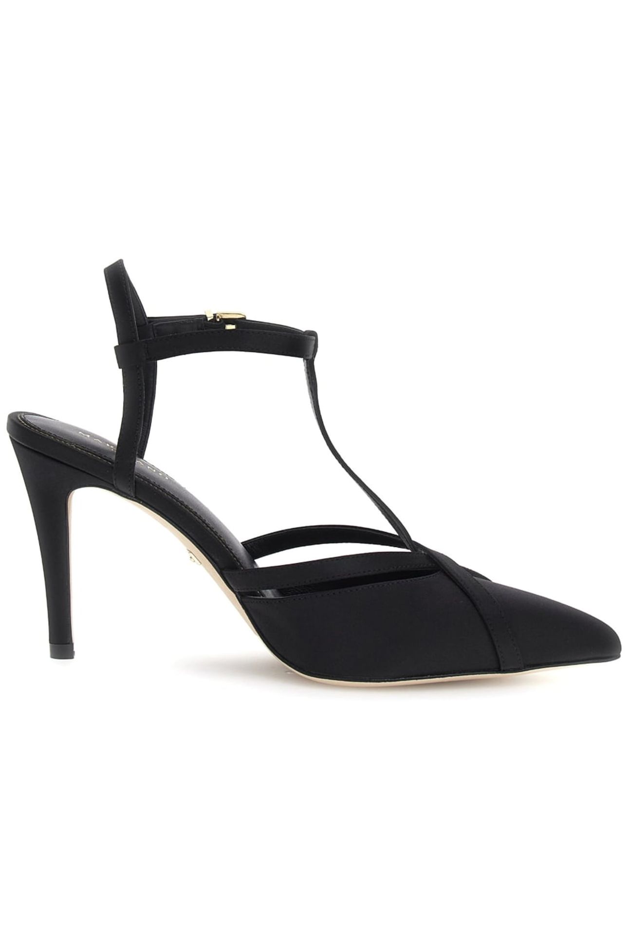 MARCIANO BY GUESS T STRAP PUMP JET BLACK 1