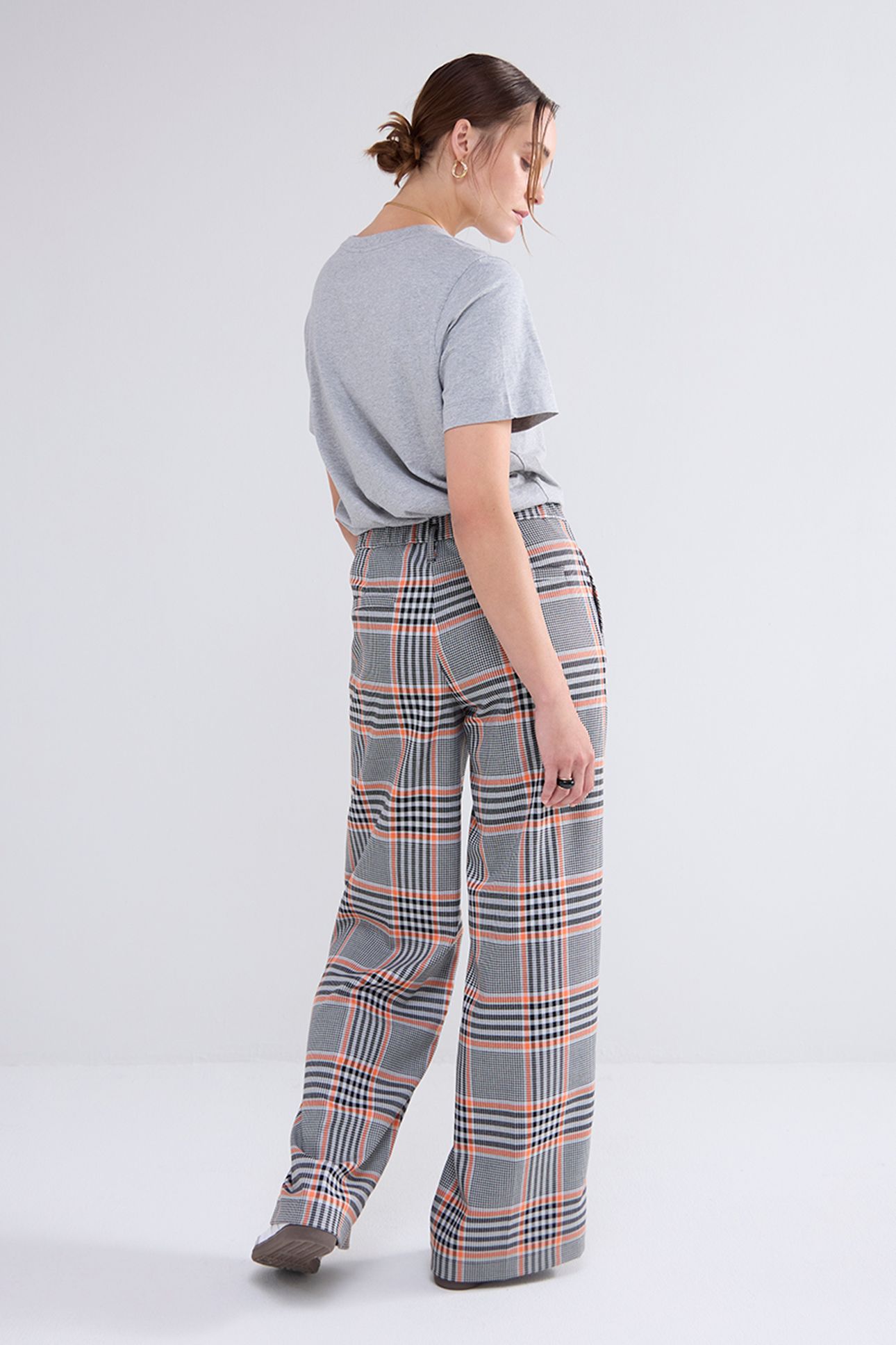 TROUSERS ORANGE CHECK MULTICOLOUR 5