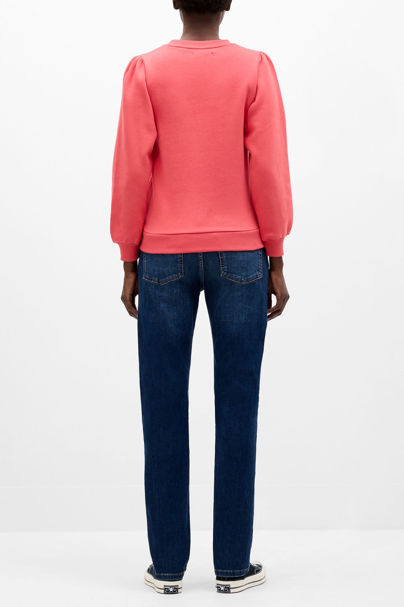 FC PUFF SLEEVE SWEAT CAYENNE RED 3