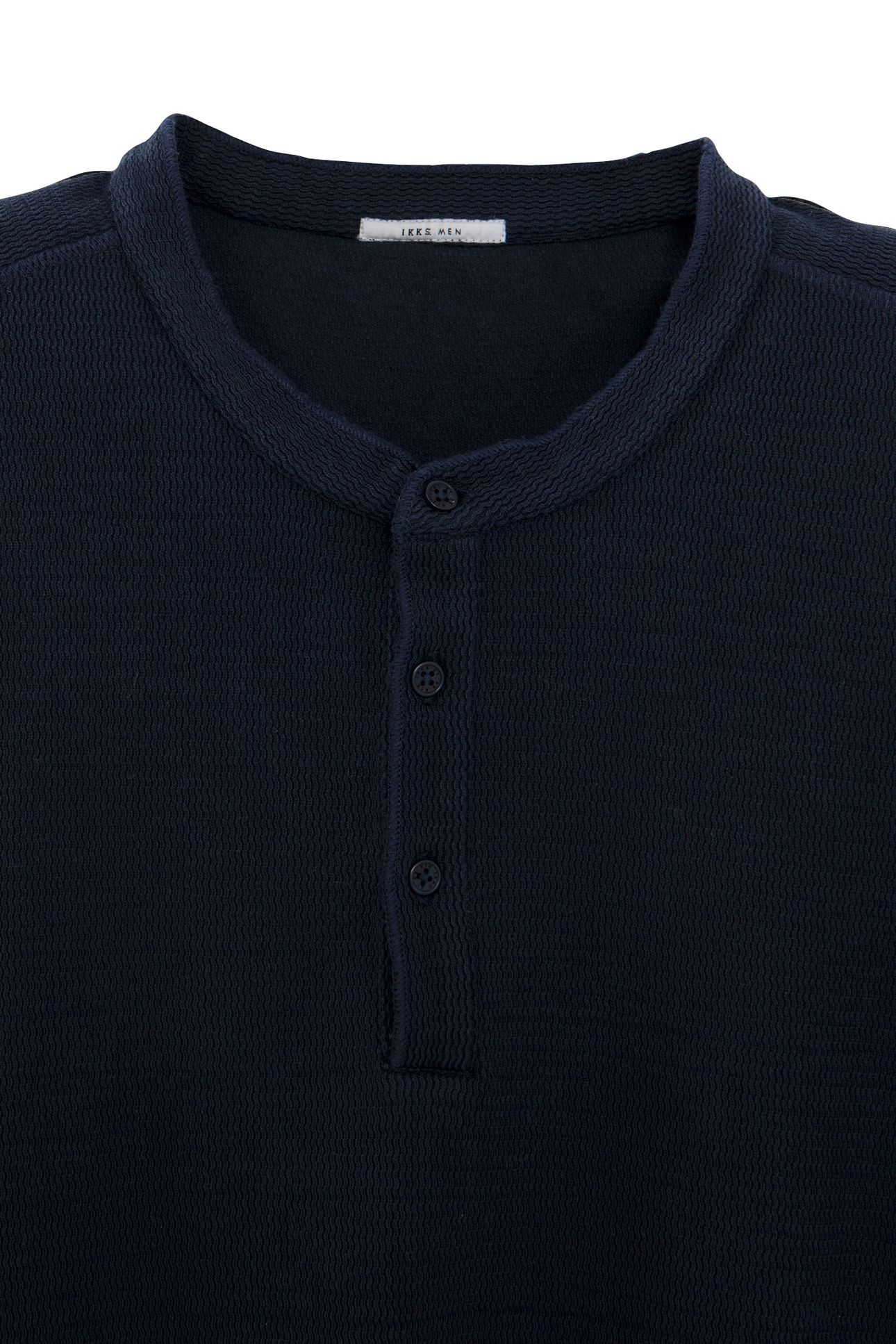 NAVY EMBOSSED MESH T-SHIRT 6