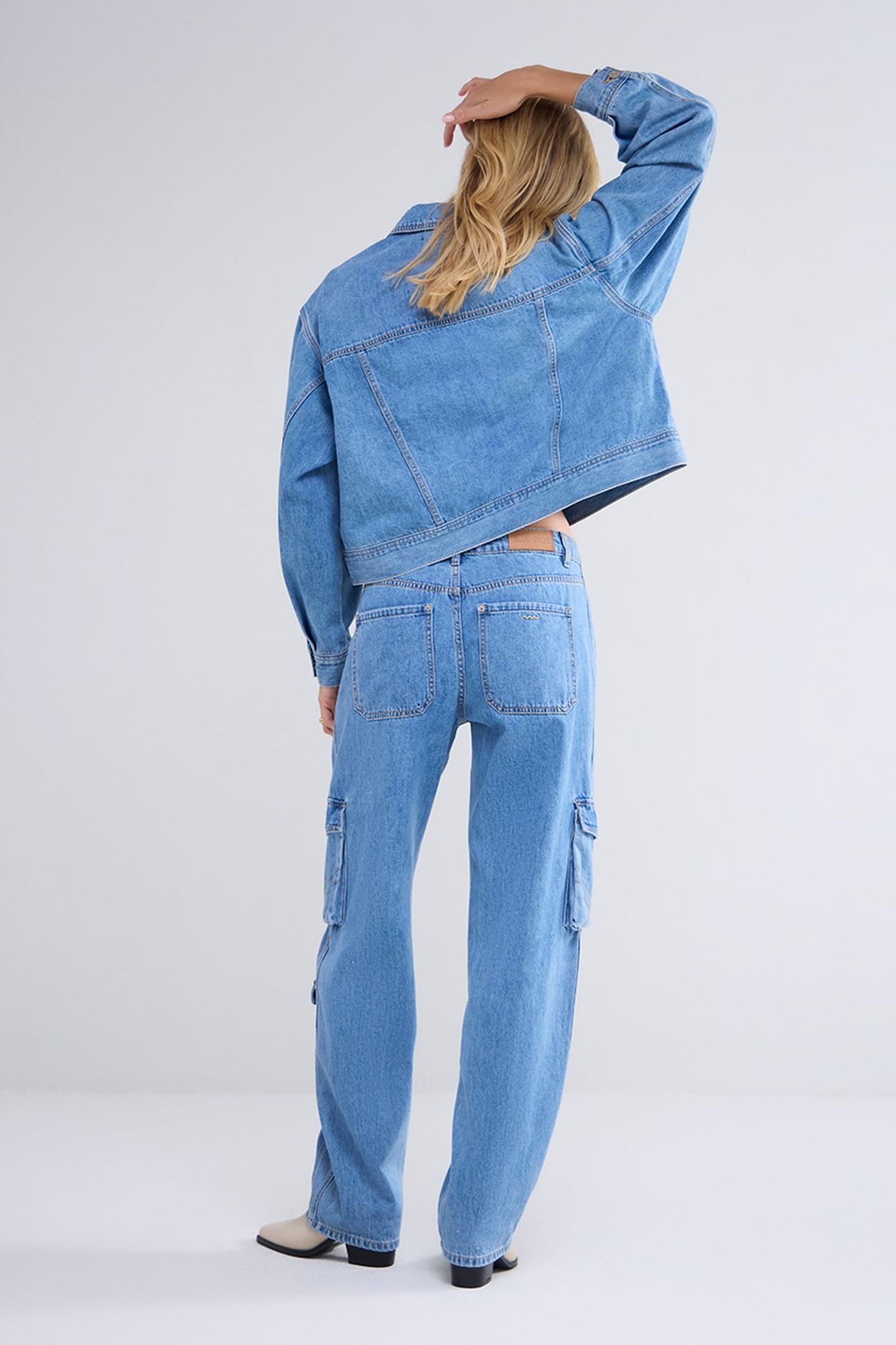 CARGO JEANS BAGGY COTTON JEANS DENIM 3