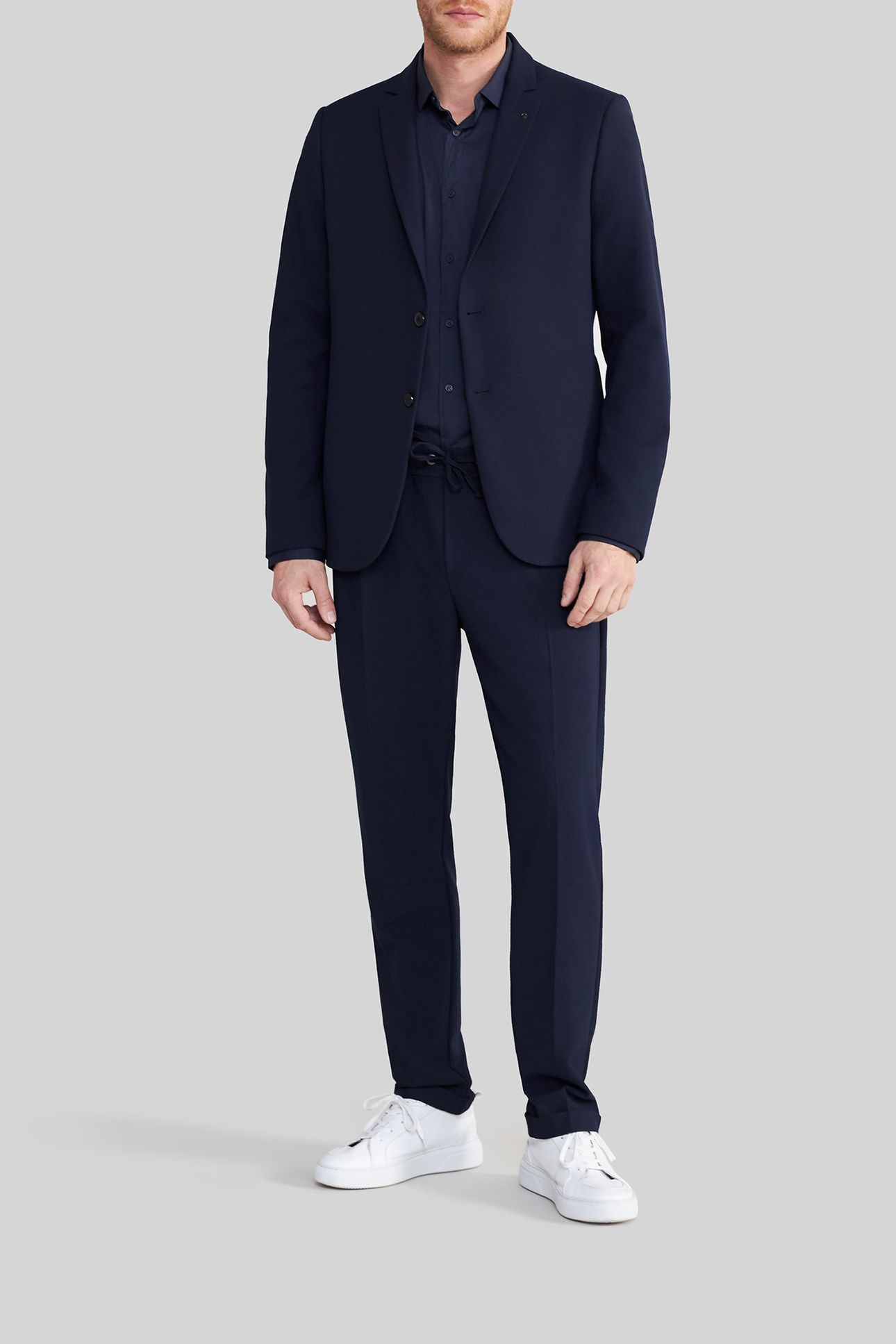 NAVY SEERSUCKER SUIT JACKET 3