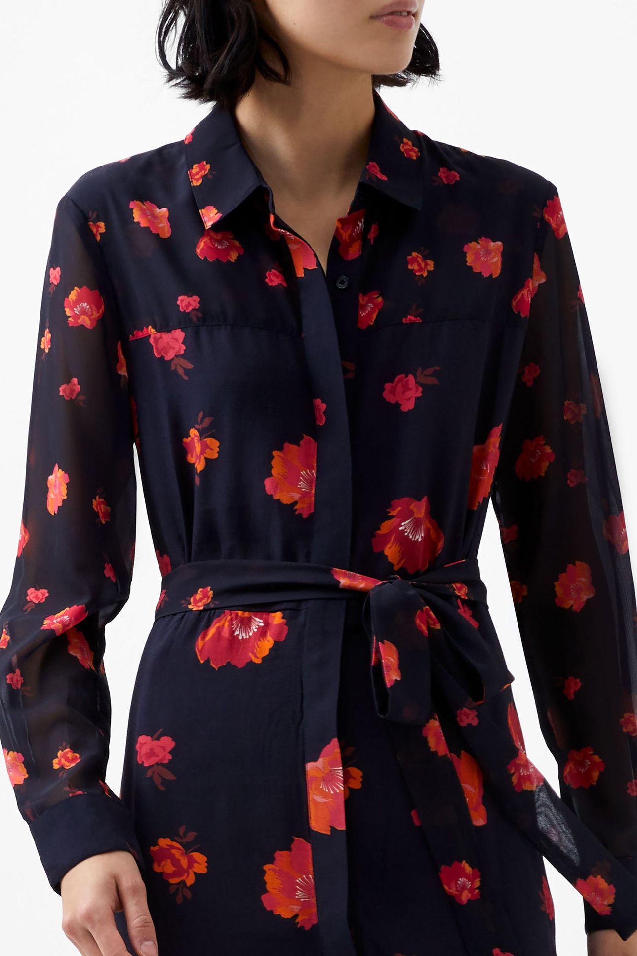 ELLA ROSE LS SHIRT DRESS MARINE MULTI 4