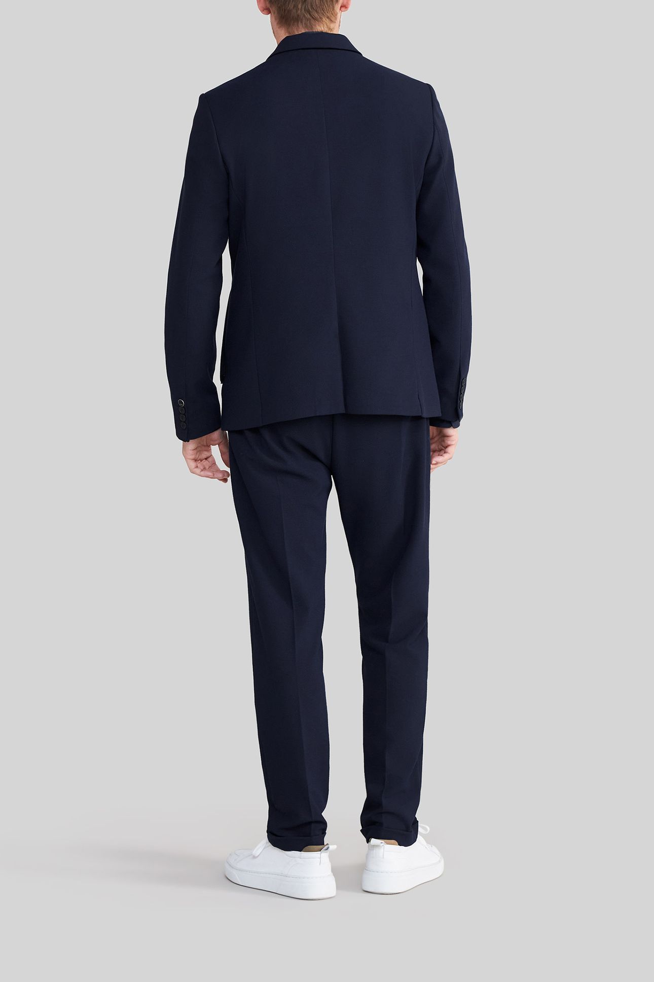 NAVY SEERSUCKER SUIT JACKET 4