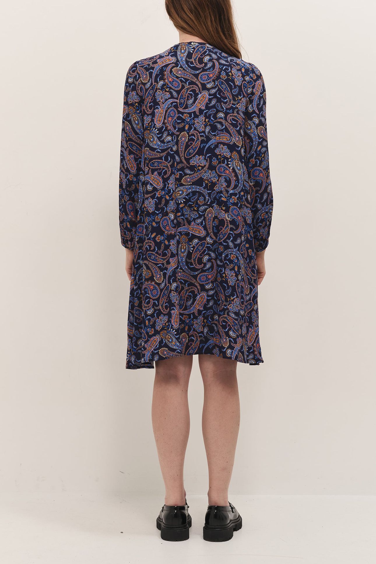 RIOMY - NAVY NEO CASHMERE PRINT DRESS 2